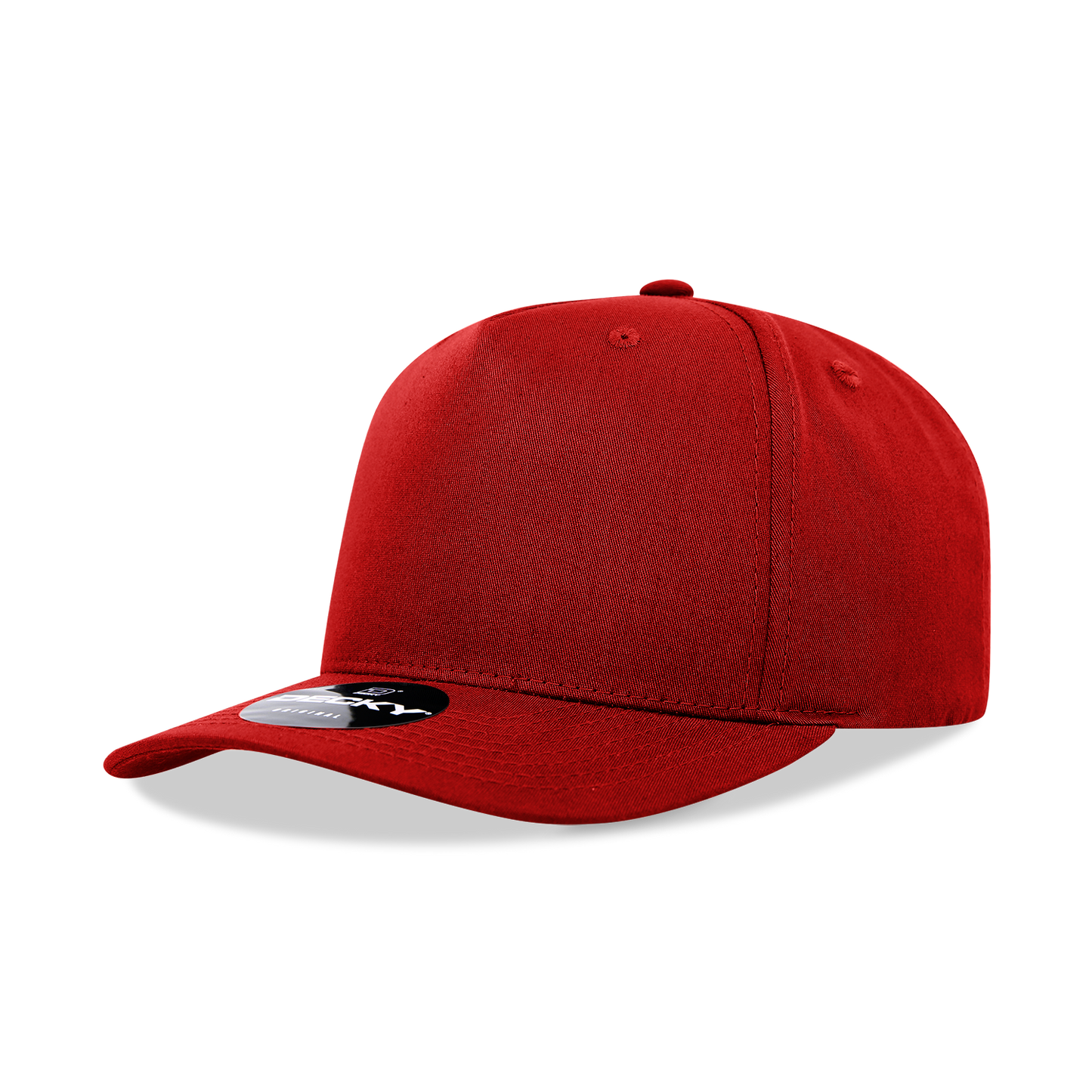 Decky 6024 Mid Profile Structured Hats 5 Panel Curved Bill Snapback Caps