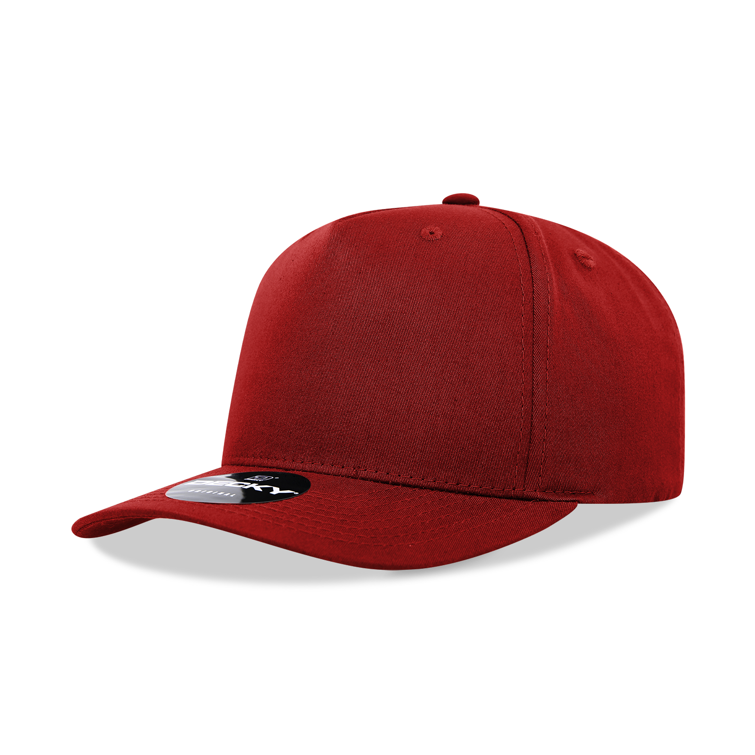 Decky 6024 Mid Profile Structured Hats 5 Panel Curved Bill Snapback Caps