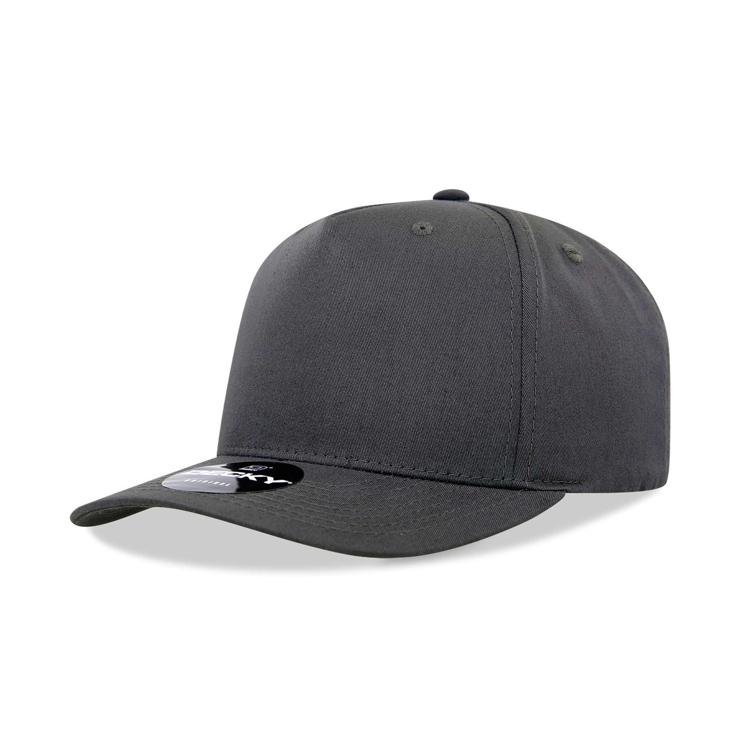 Decky 6024 Mid Profile Structured Hats 5 Panel Curved Bill Snapback Caps