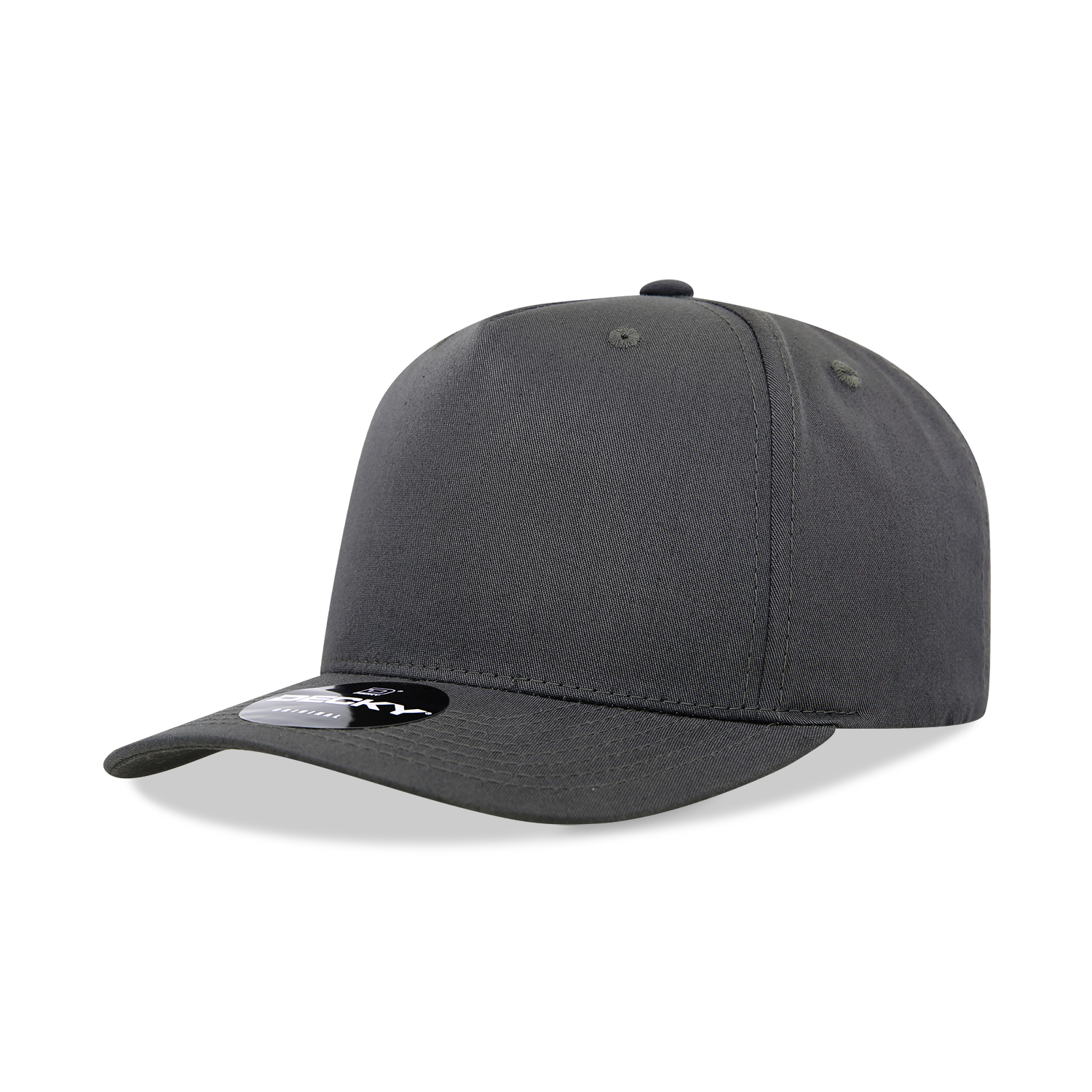 Decky 6024 Mid Profile Structured Hats 5 Panel Curved Bill Snapback Caps
