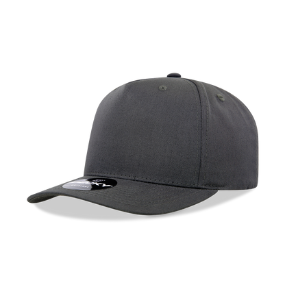 Decky 6024 Mid Profile Structured Hats 5 Panel Curved Bill Snapback Caps