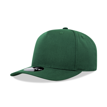Decky 6024 Mid Profile Structured Hats 5 Panel Curved Bill Snapback Caps