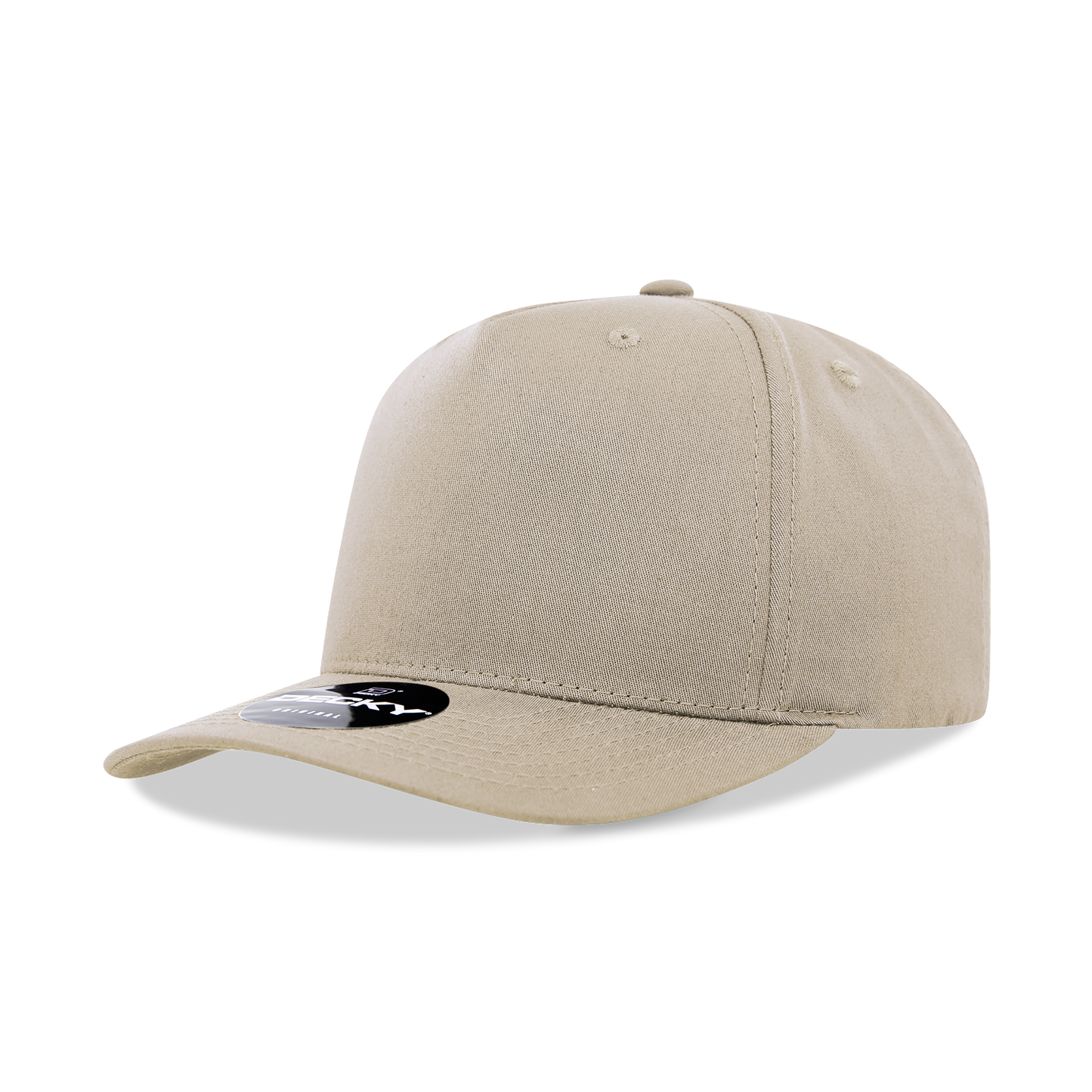 Decky 6024 Mid Profile Structured Hats 5 Panel Curved Bill Snapback Caps