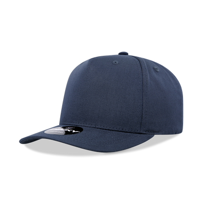 Decky 6024 Mid Profile Structured Hats 5 Panel Curved Bill Snapback Caps