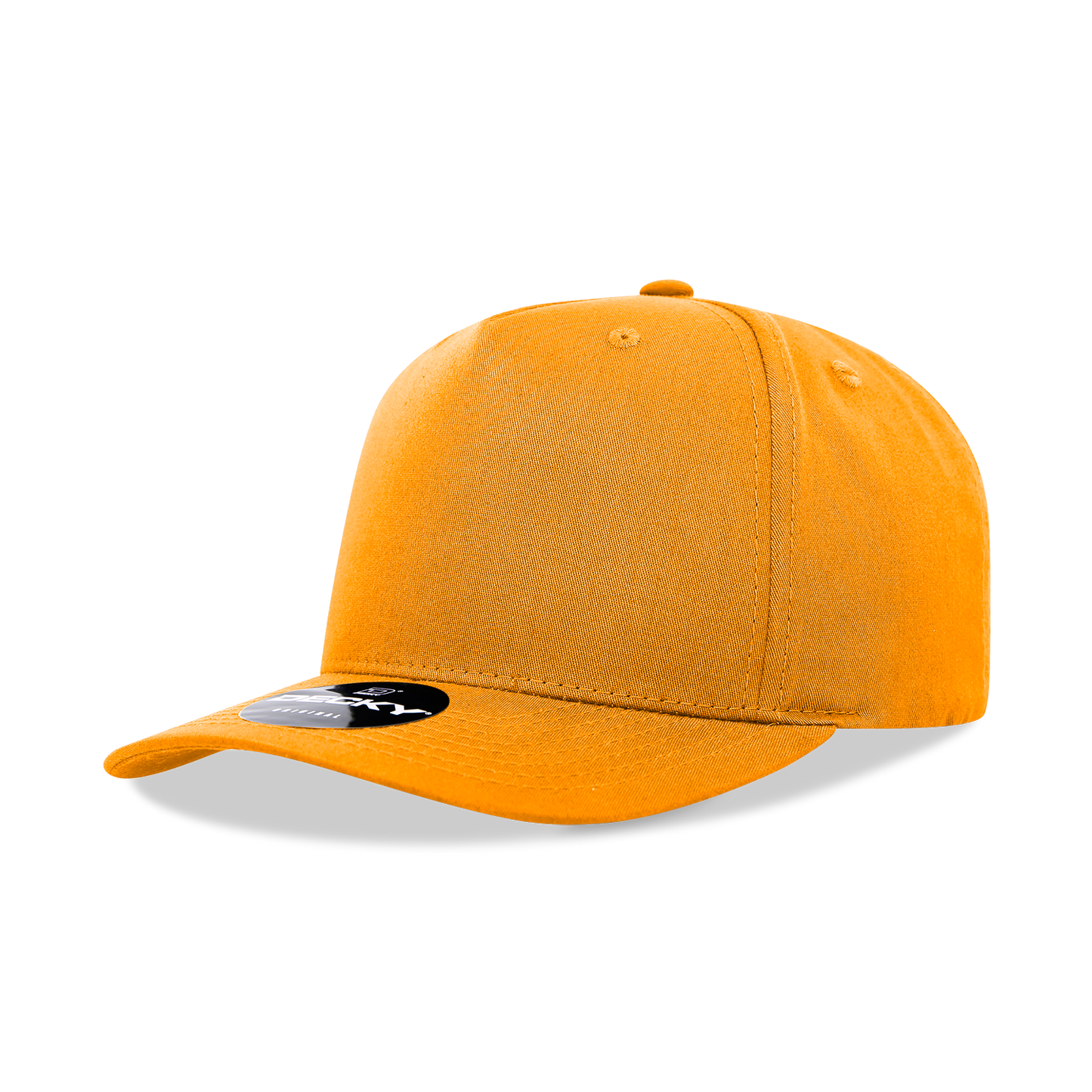 Decky 6024 Mid Profile Structured Hats 5 Panel Curved Bill Snapback Caps