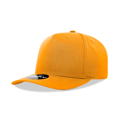 Decky 6024 Mid Profile Structured Hats 5 Panel Curved Bill Snapback Caps