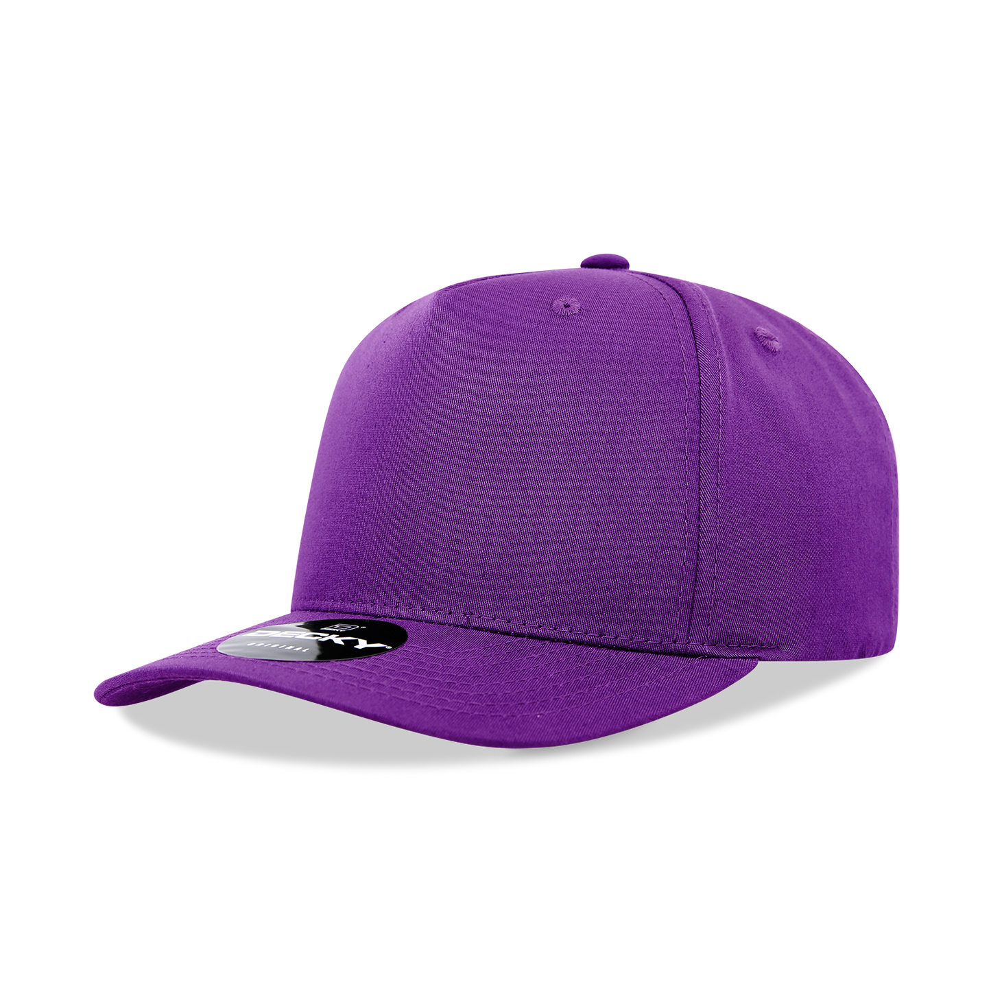 Decky 6024 Mid Profile Structured Hats 5 Panel Curved Bill Snapback Caps