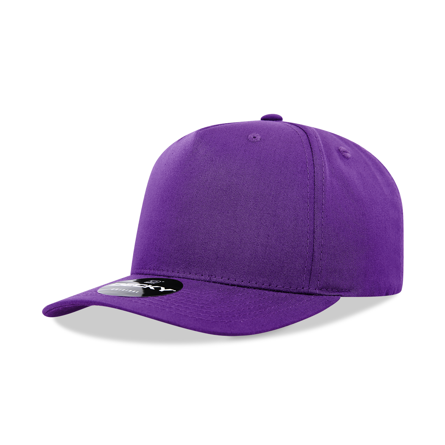 Decky 6024 Mid Profile Structured Hats 5 Panel Curved Bill Snapback Caps
