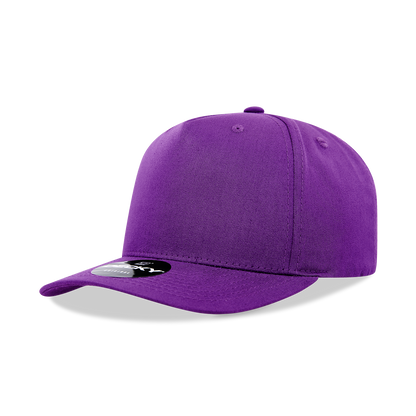 Decky 6024 Mid Profile Structured Hats 5 Panel Curved Bill Snapback Caps