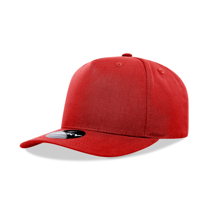 Decky 6024 Mid Profile Structured Hats 5 Panel Curved Bill Snapback Caps