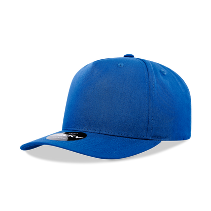 Decky 6024 Mid Profile Structured Hats 5 Panel Curved Bill Snapback Caps