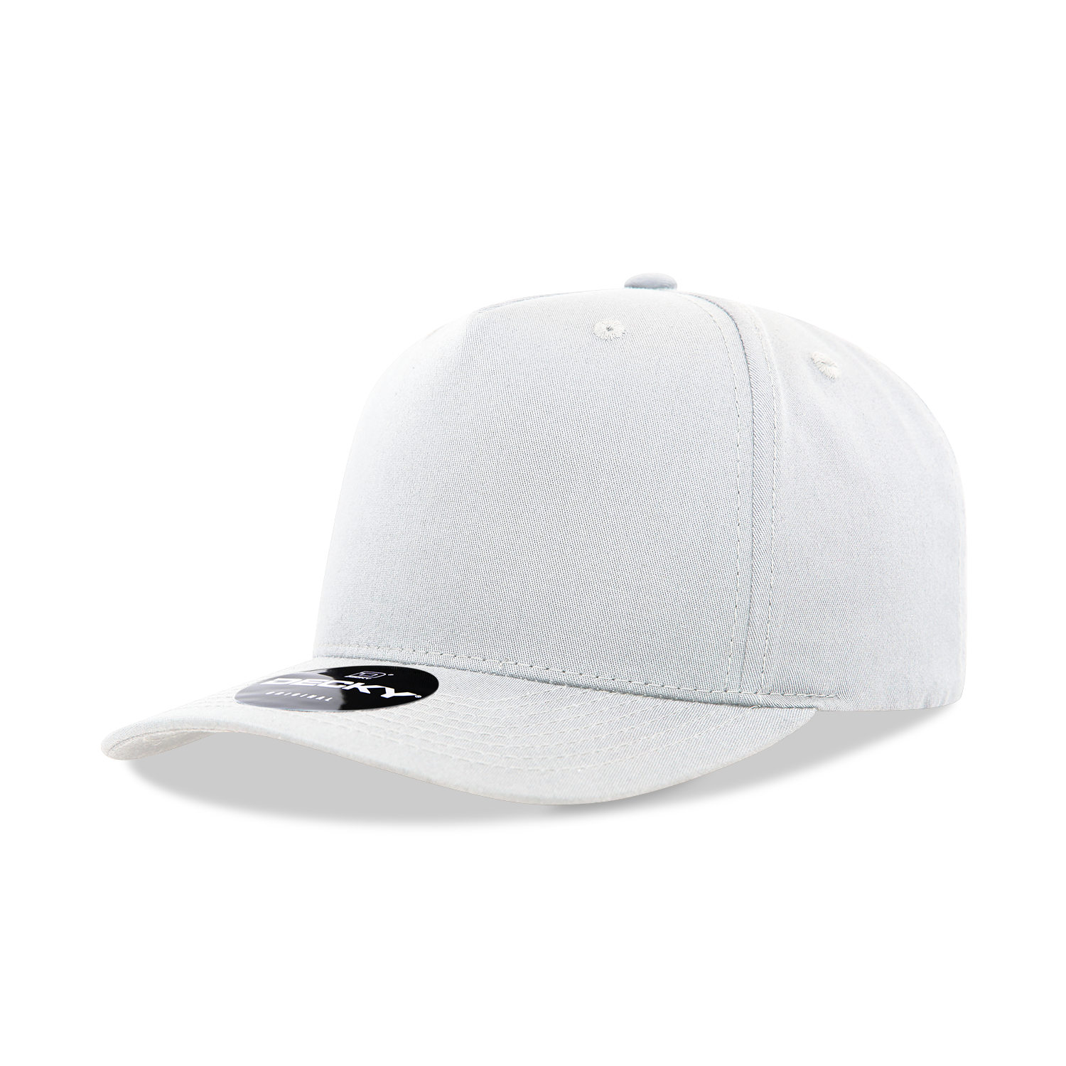 Decky 6024 Mid Profile Structured Hats 5 Panel Curved Bill Snapback Caps