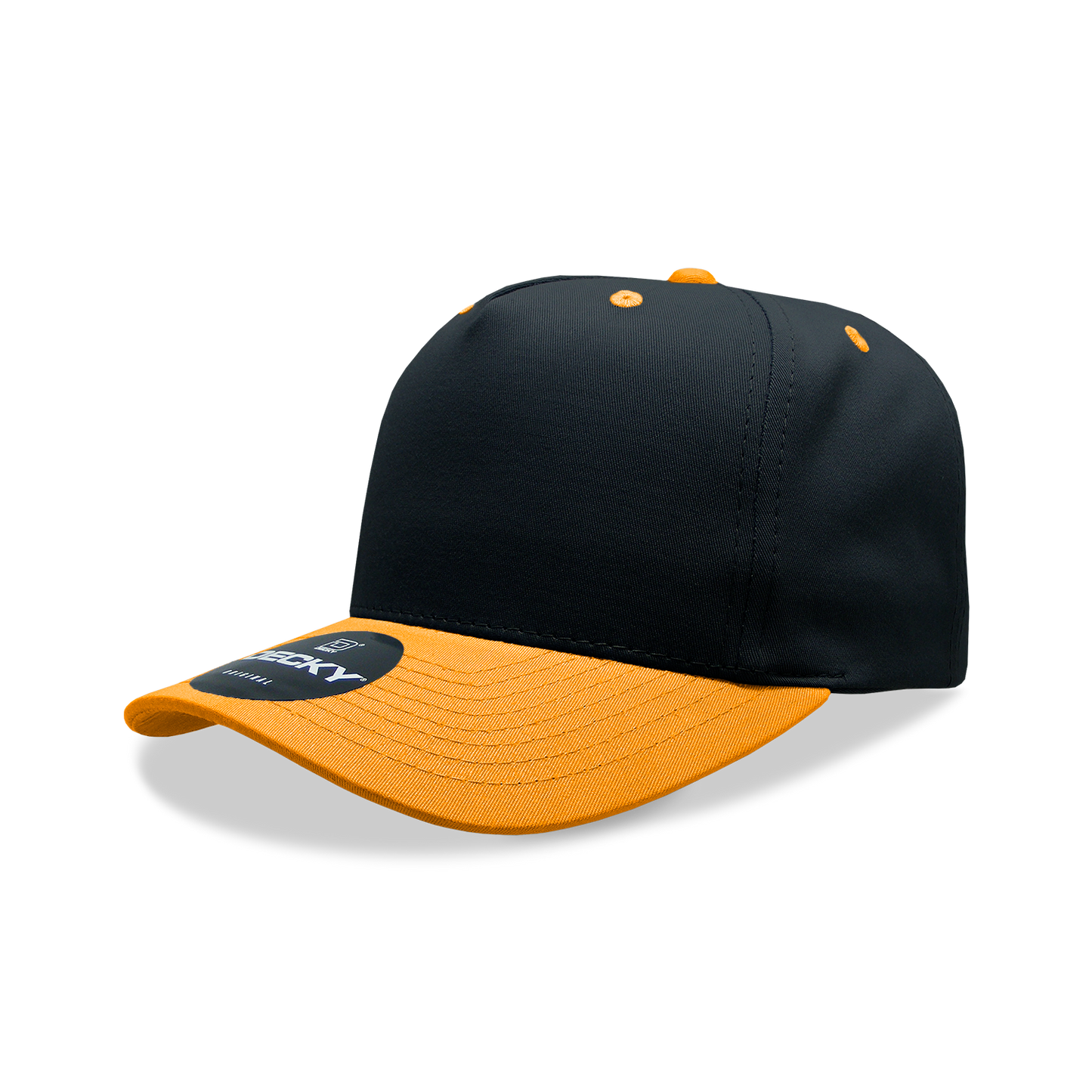 Decky 6024 Mid Profile Structured Hats 5 Panel Curved Bill Snapback Caps