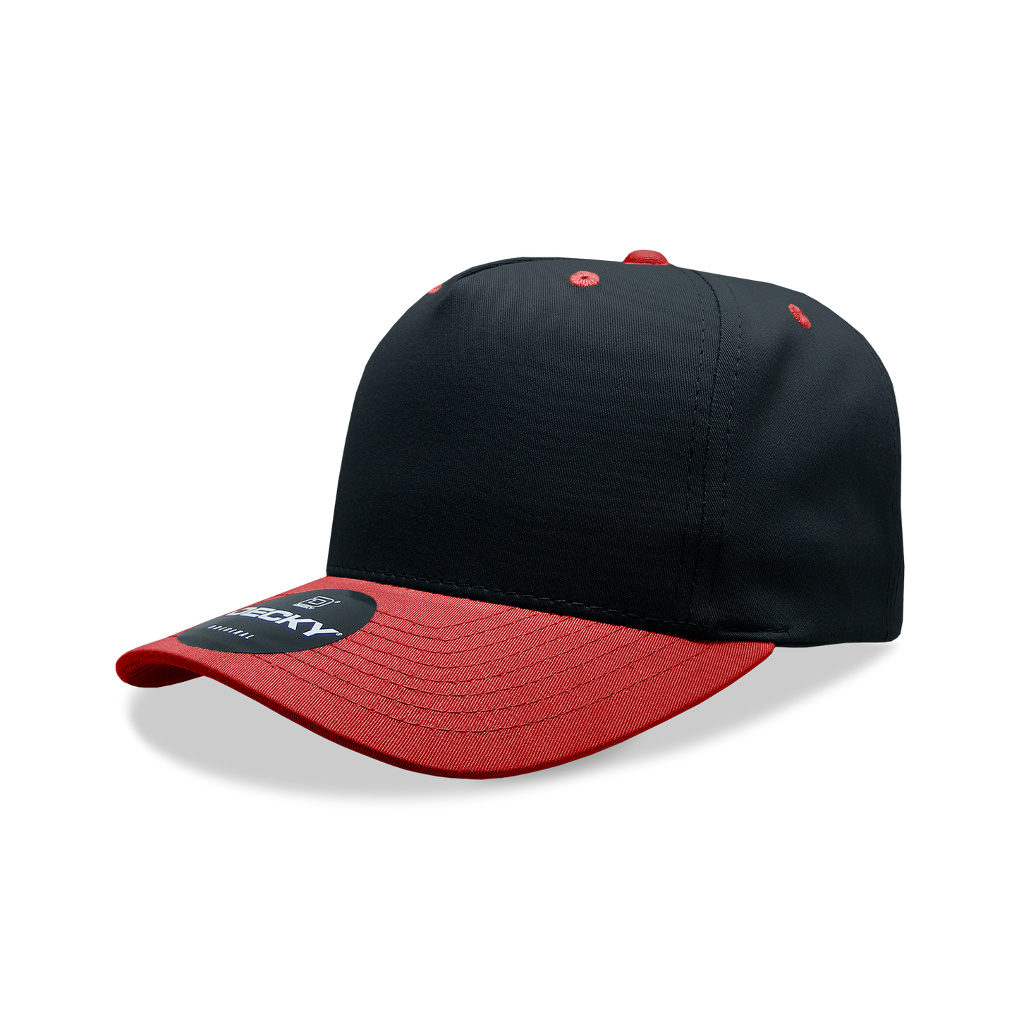 Decky 6024 Mid Profile Structured Hats 5 Panel Curved Bill Snapback Caps