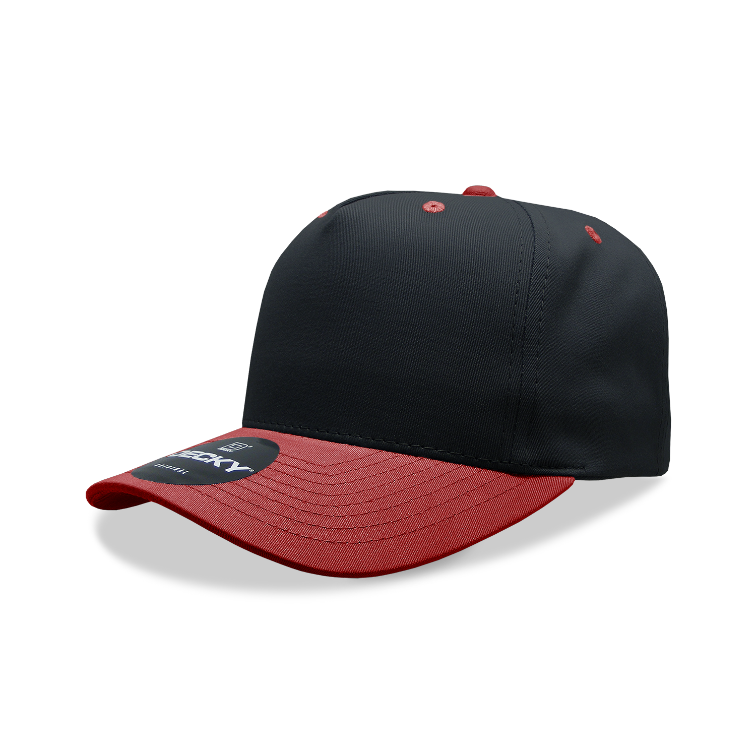 Decky 6024 Mid Profile Structured Hats 5 Panel Curved Bill Snapback Caps