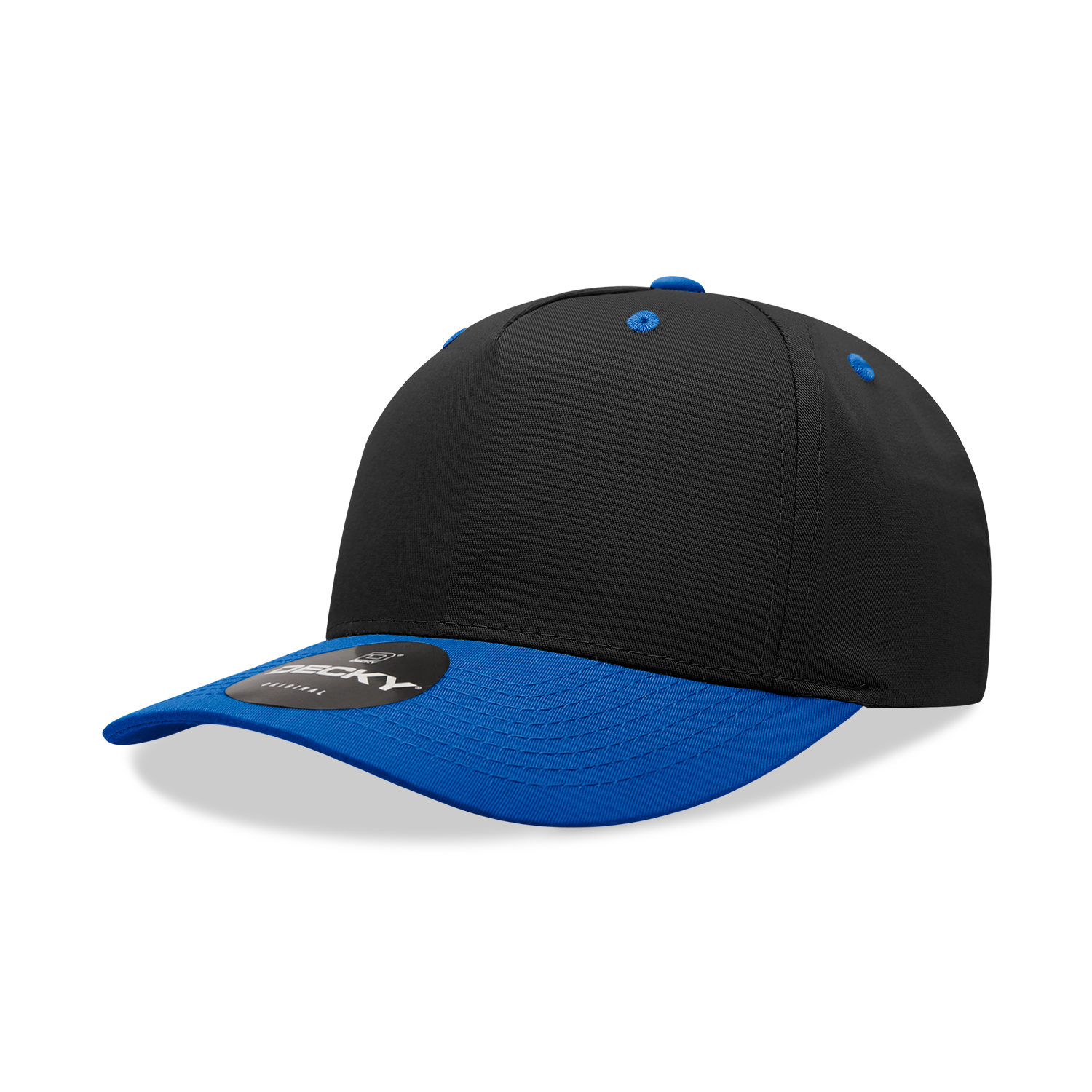 Decky 6024 Mid Profile Structured Hats 5 Panel Curved Bill Snapback Caps