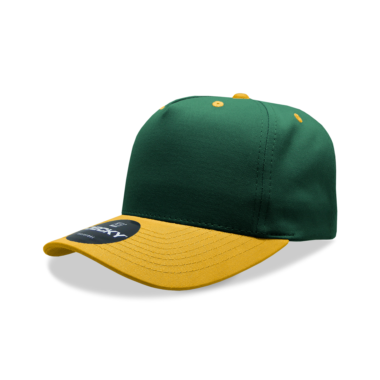 Decky 6024 Mid Profile Structured Hats 5 Panel Curved Bill Snapback Caps