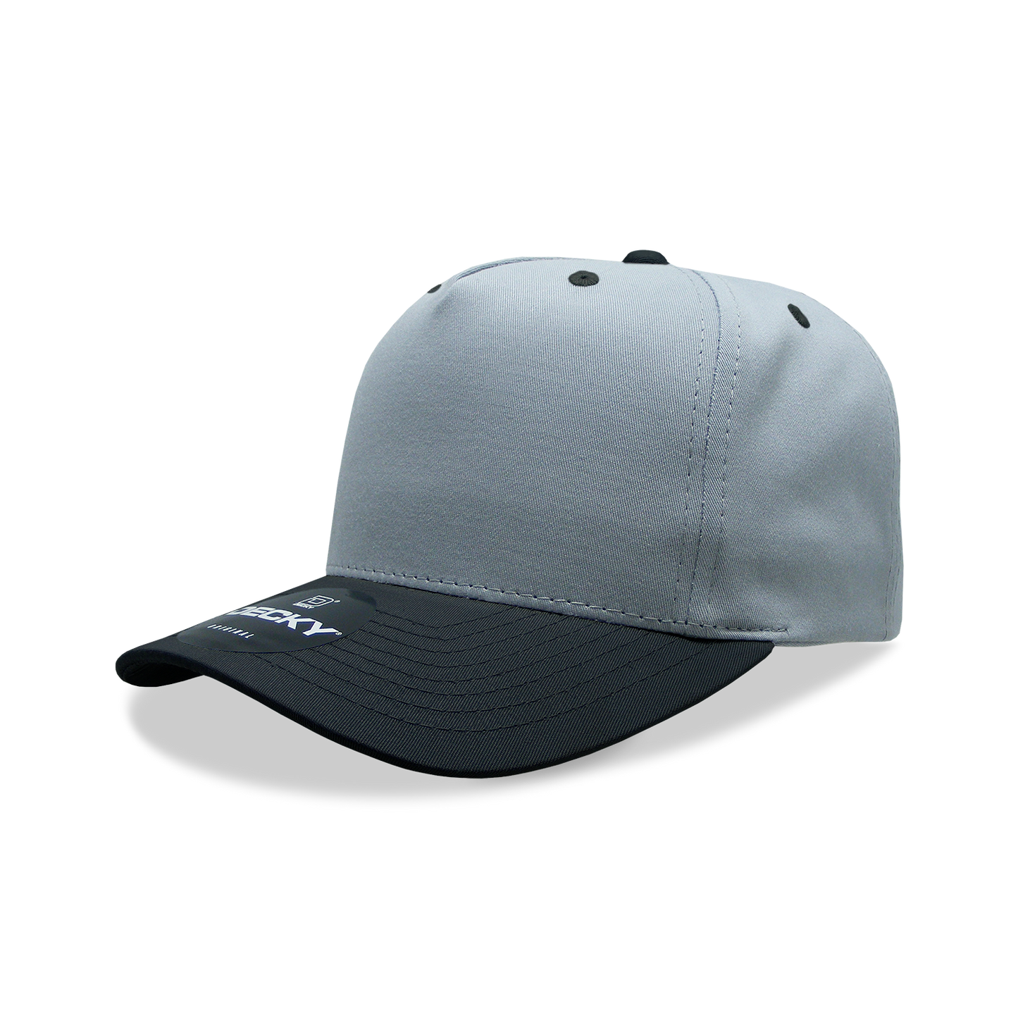 Decky 6024 Mid Profile Structured Hats 5 Panel Curved Bill Snapback Caps