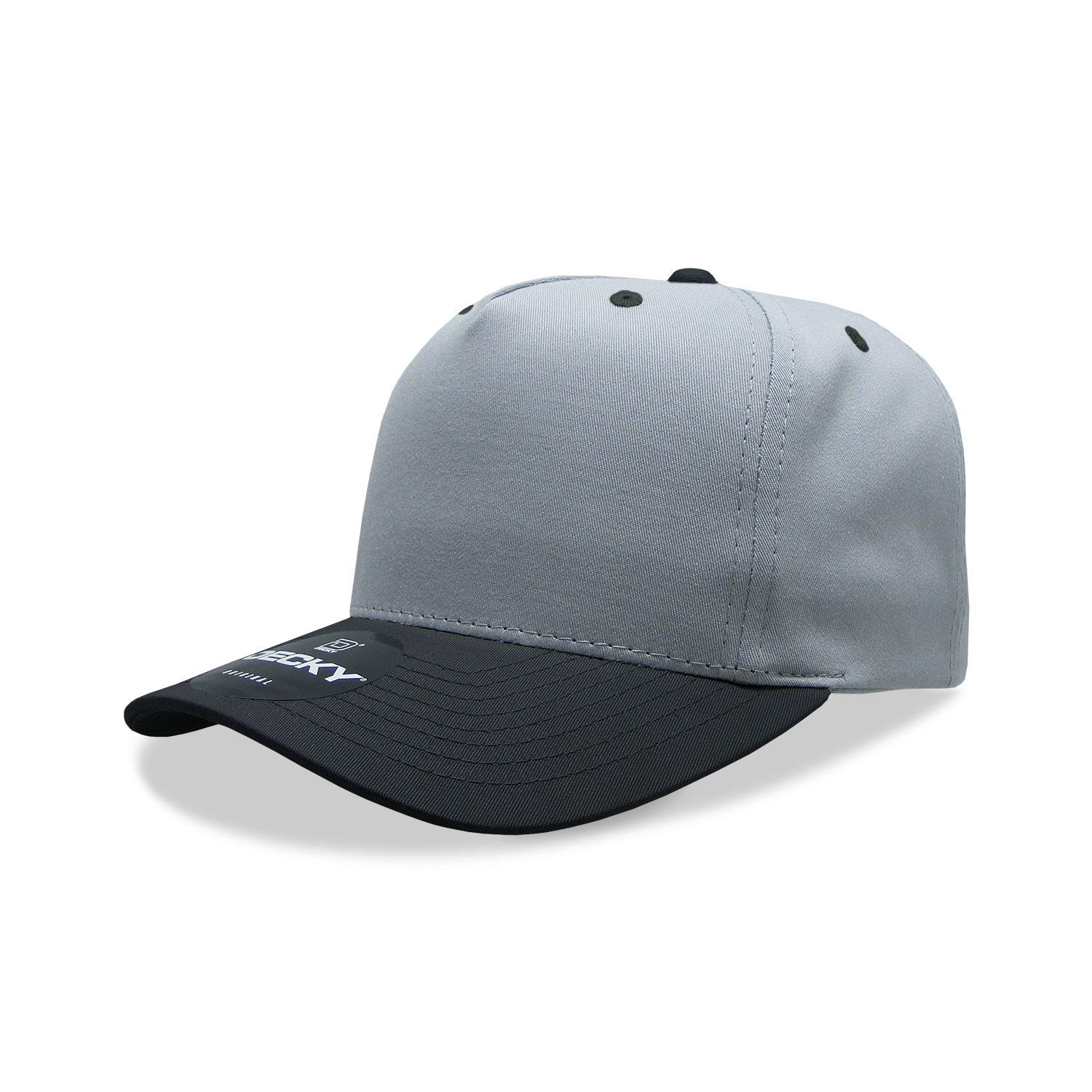 Decky 6024 Mid Profile Structured Hats 5 Panel Curved Bill Snapback Caps