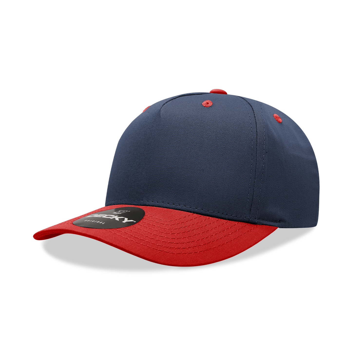 Decky 6024 Mid Profile Structured Hats 5 Panel Curved Bill Snapback Caps