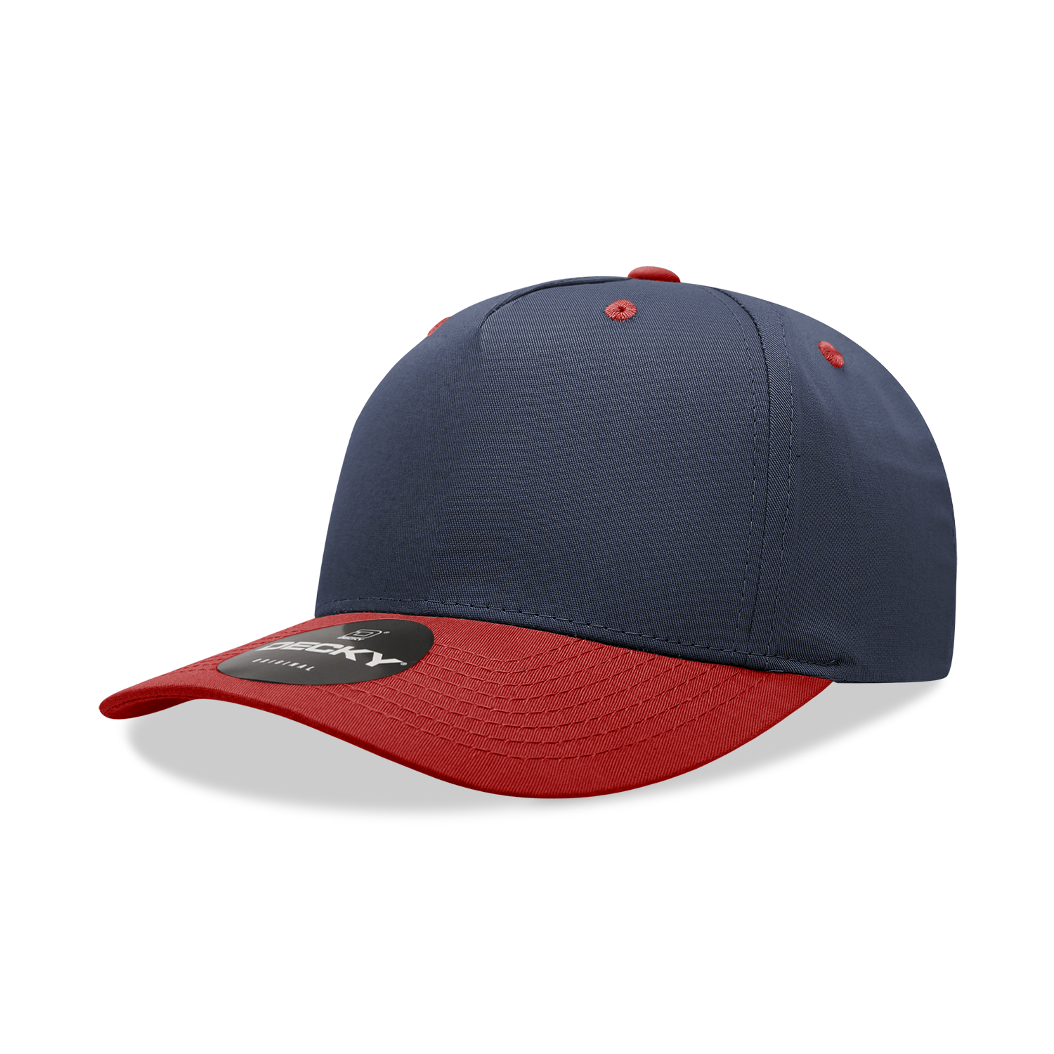Decky 6024 Mid Profile Structured Hats 5 Panel Curved Bill Snapback Caps
