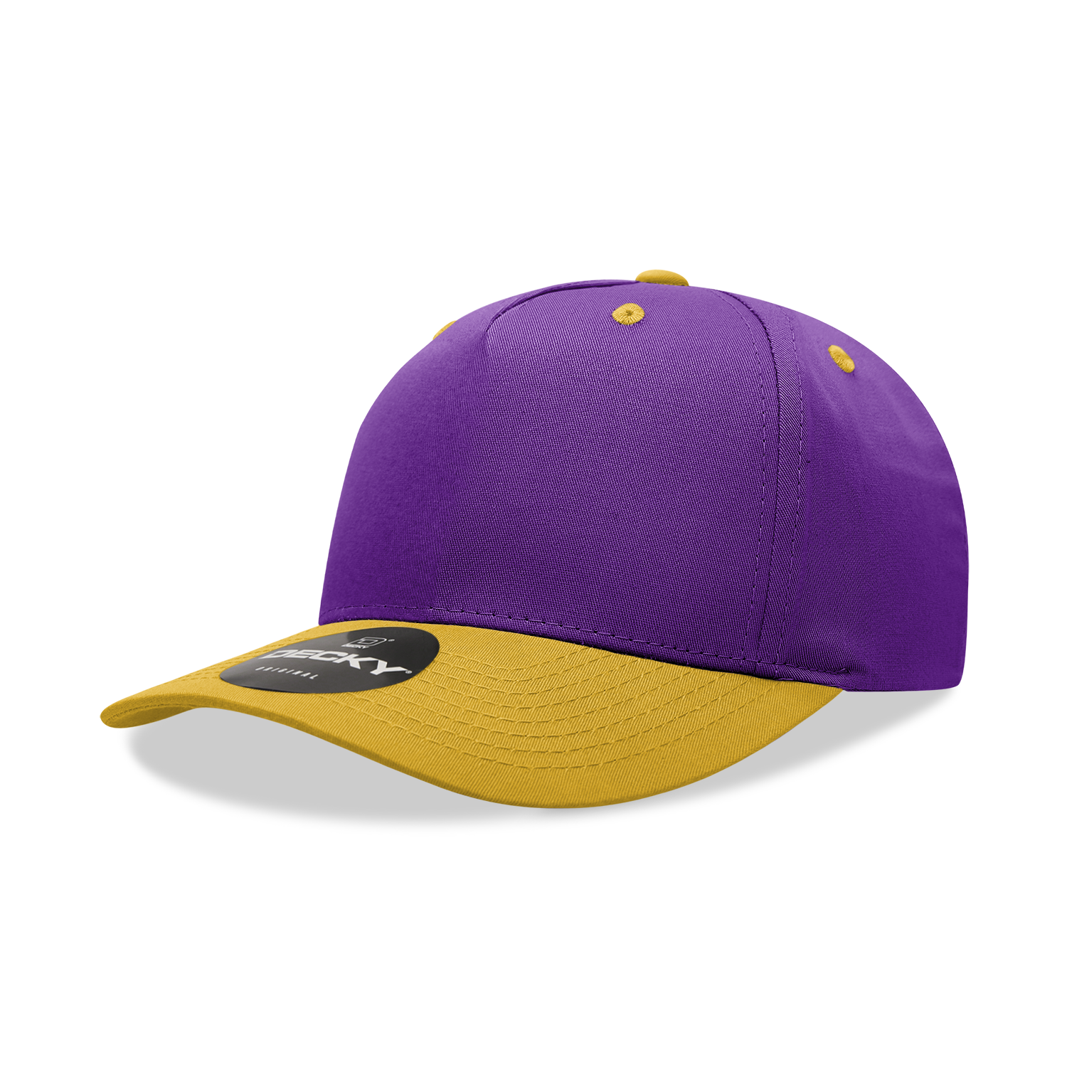 Decky 6024 Mid Profile Structured Hats 5 Panel Curved Bill Snapback Caps