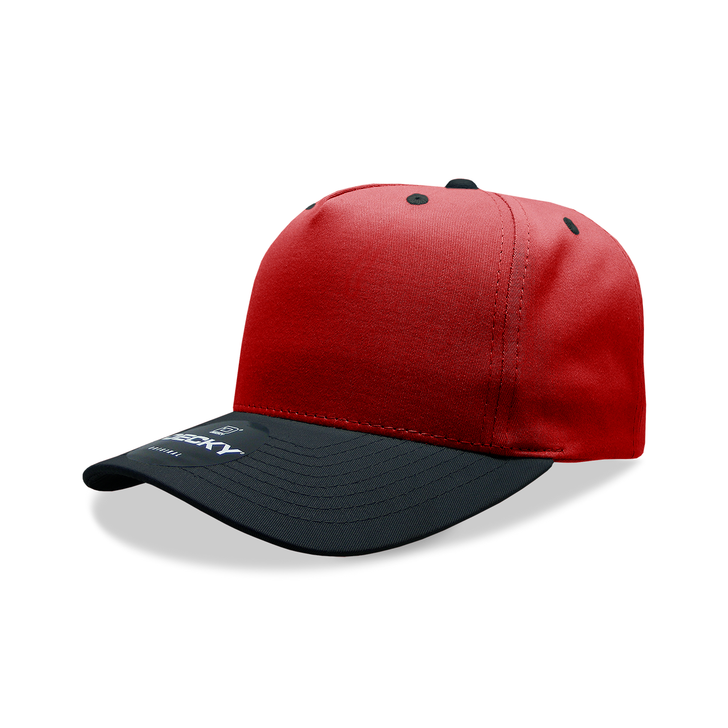 Decky 6024 Mid Profile Structured Hats 5 Panel Curved Bill Snapback Caps