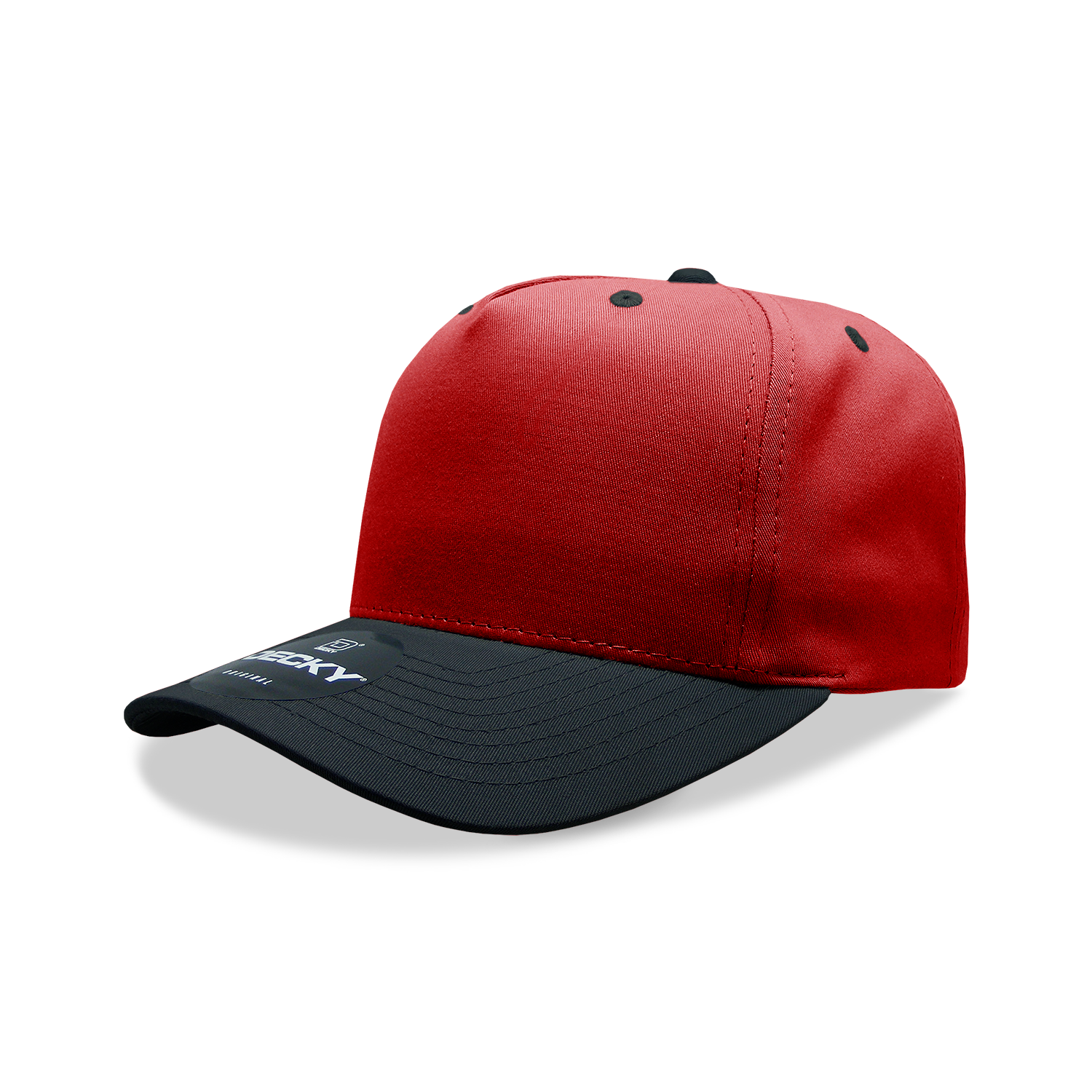 Decky 6024 Mid Profile Structured Hats 5 Panel Curved Bill Snapback Caps