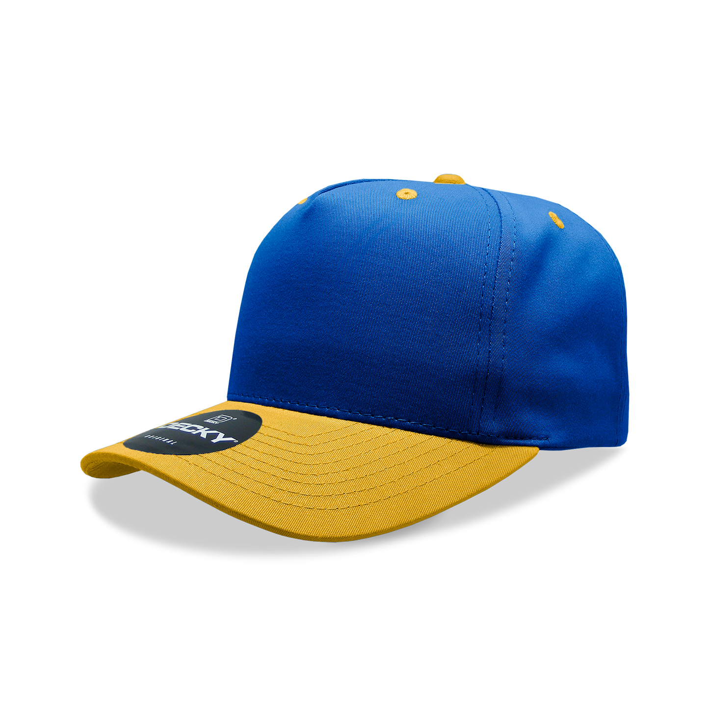 Decky 6024 Mid Profile Structured Hats 5 Panel Curved Bill Snapback Caps