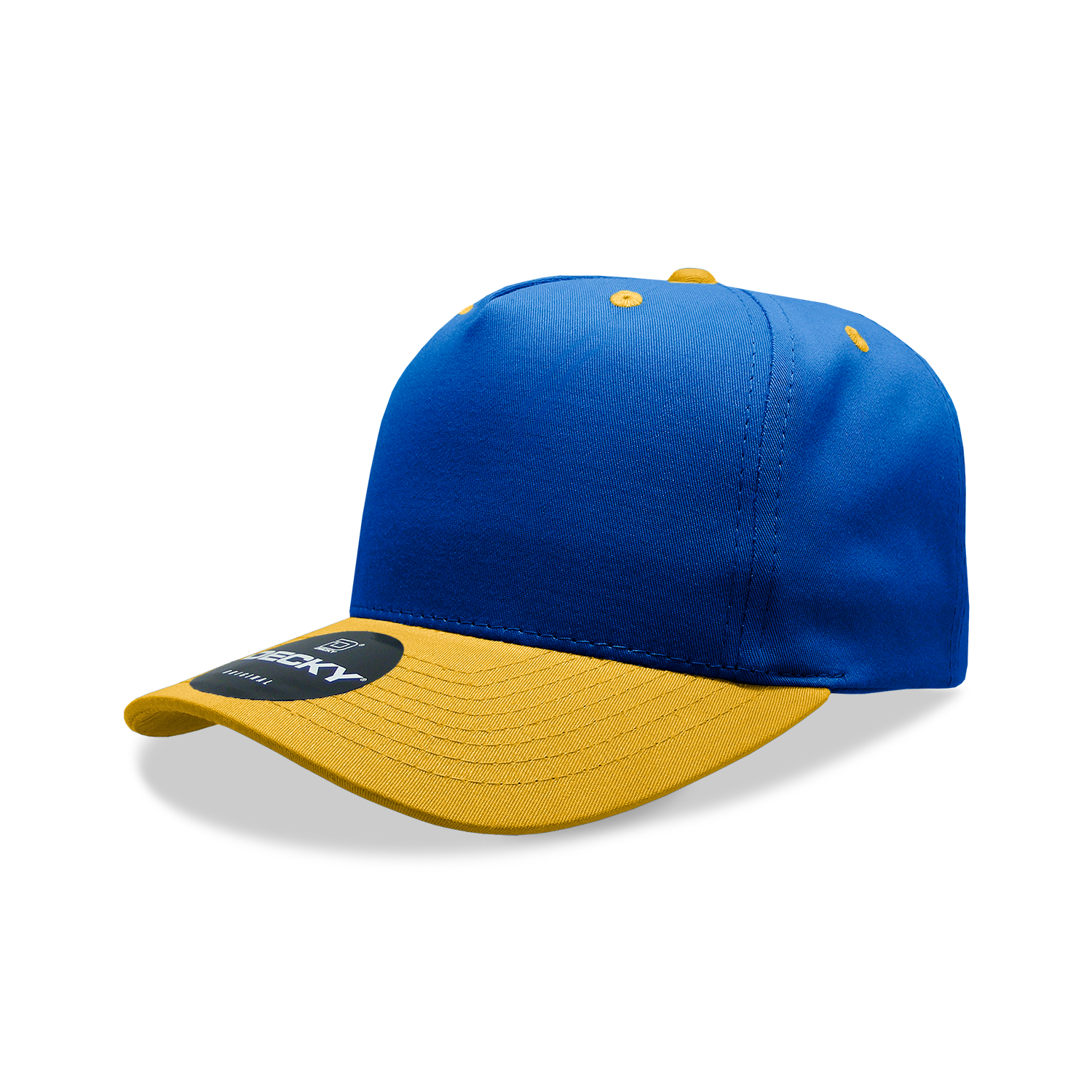 Decky 6024 Mid Profile Structured Hats 5 Panel Curved Bill Snapback Caps