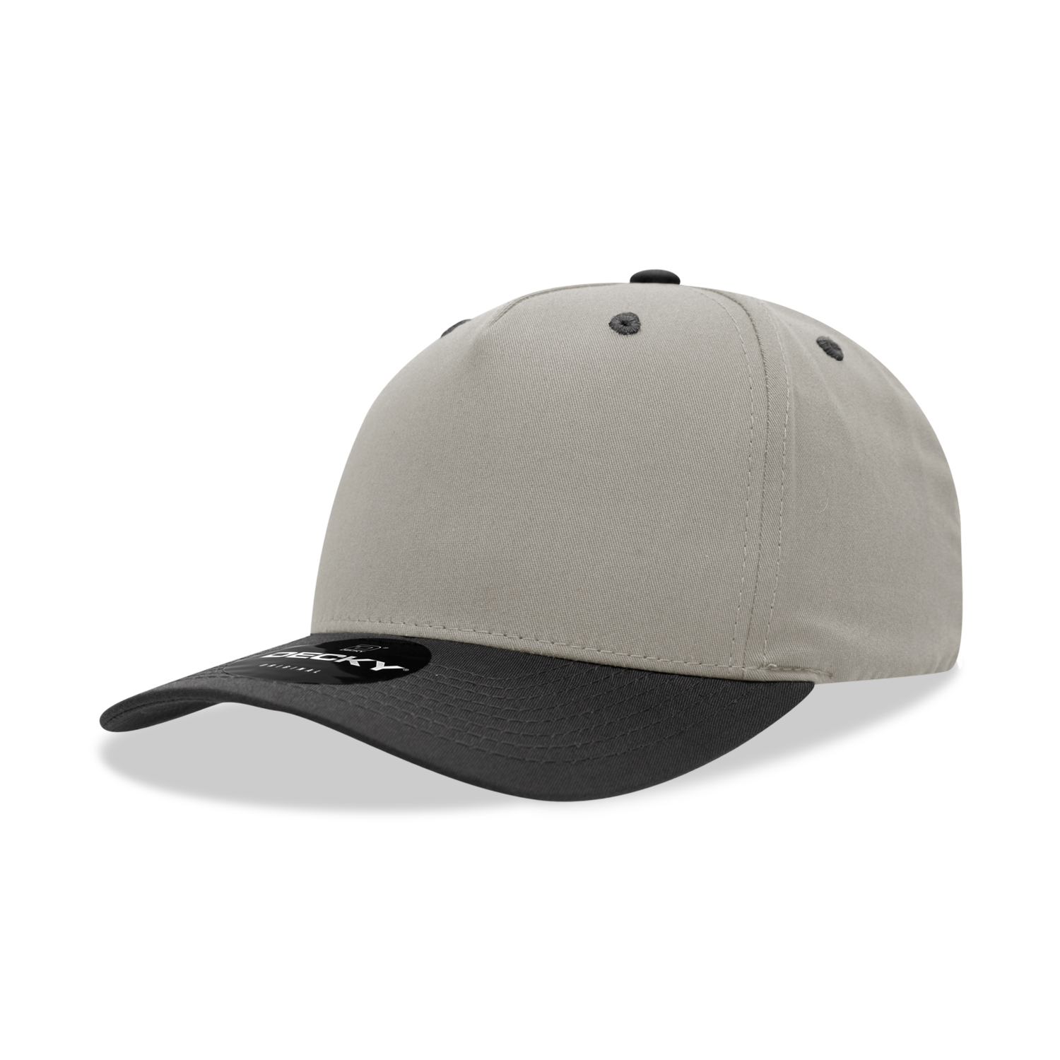 Decky 6024 Mid Profile Structured Hats 5 Panel Curved Bill Snapback Caps