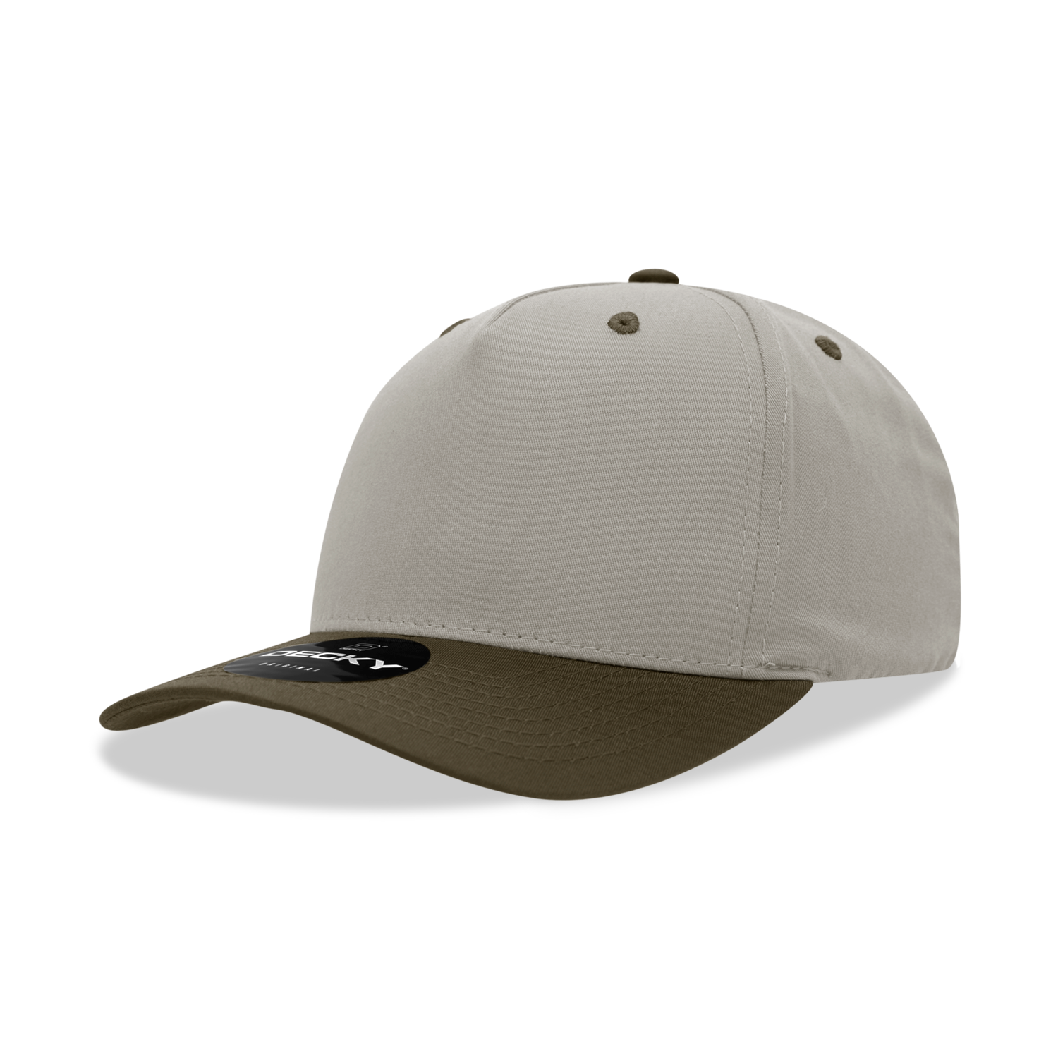 Decky 6024 Mid Profile Structured Hats 5 Panel Curved Bill Snapback Caps