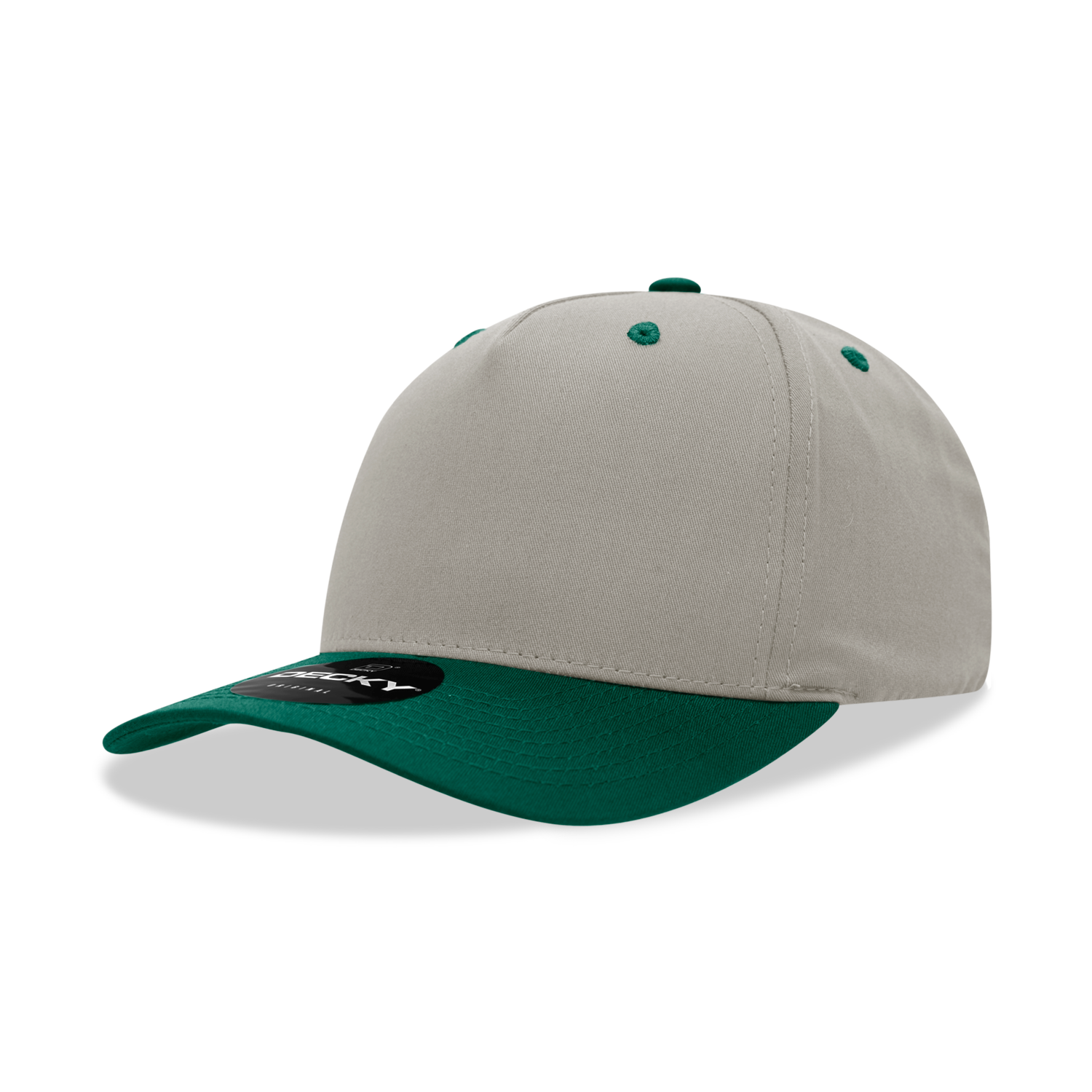 Decky 6024 Mid Profile Structured Hats 5 Panel Curved Bill Snapback Caps