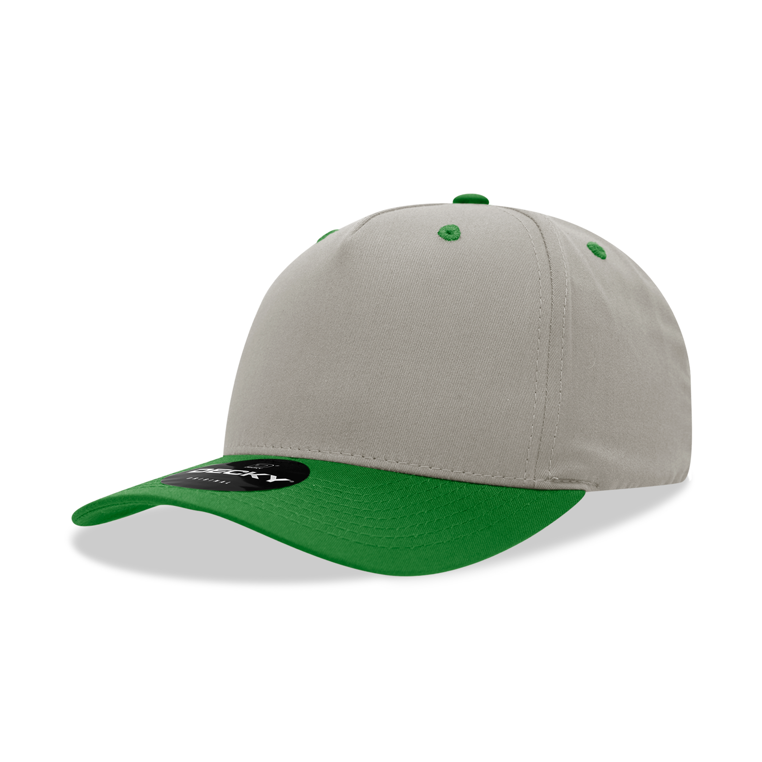 Decky 6024 Mid Profile Structured Hats 5 Panel Curved Bill Snapback Caps
