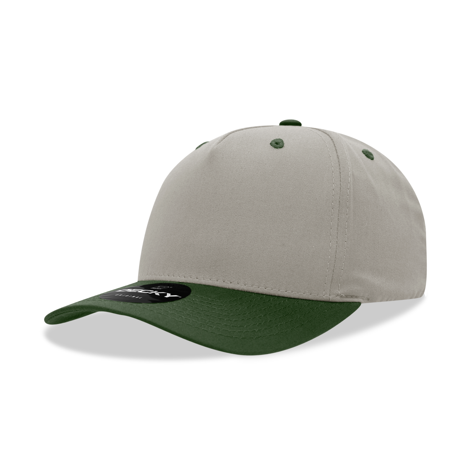 Decky 6024 Mid Profile Structured Hats 5 Panel Curved Bill Snapback Caps