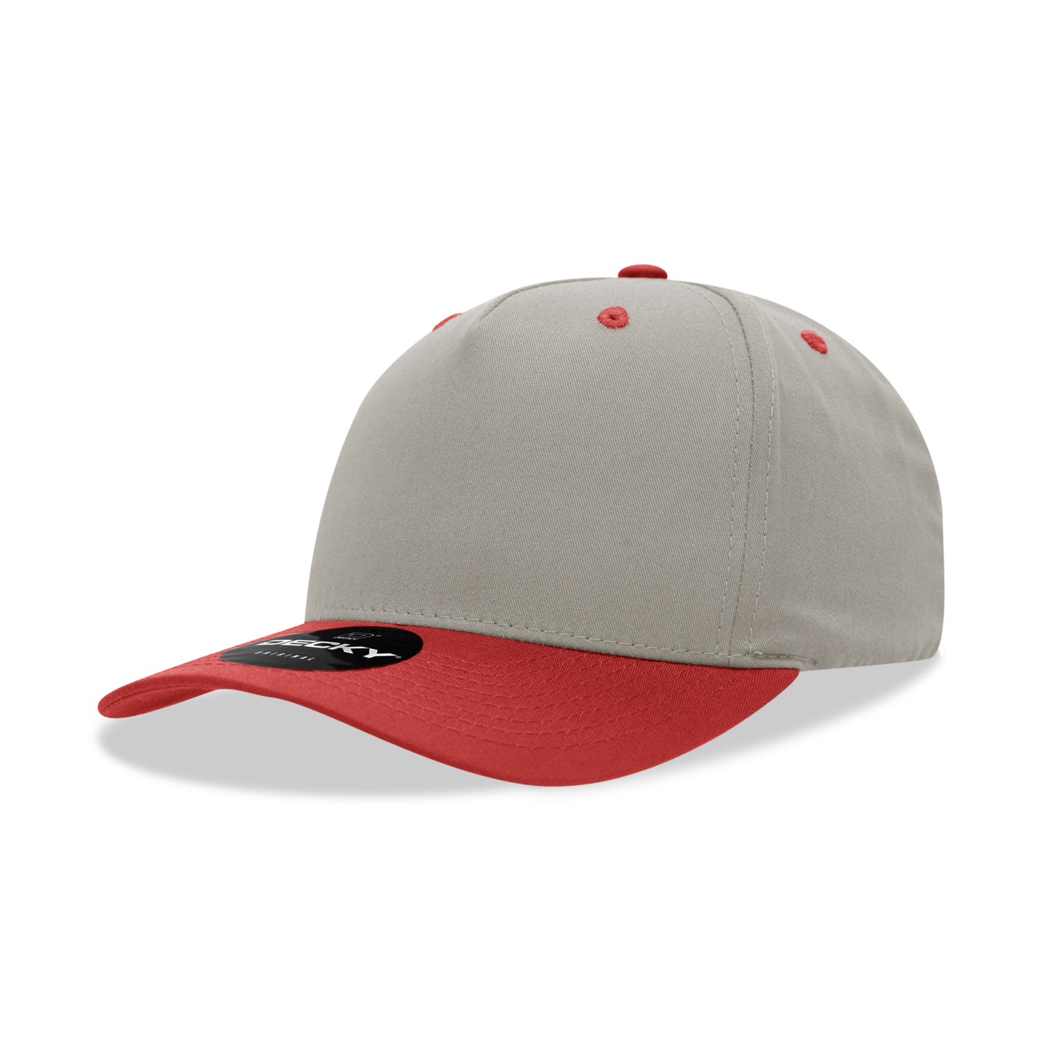 Decky 6024 Mid Profile Structured Hats 5 Panel Curved Bill Snapback Caps