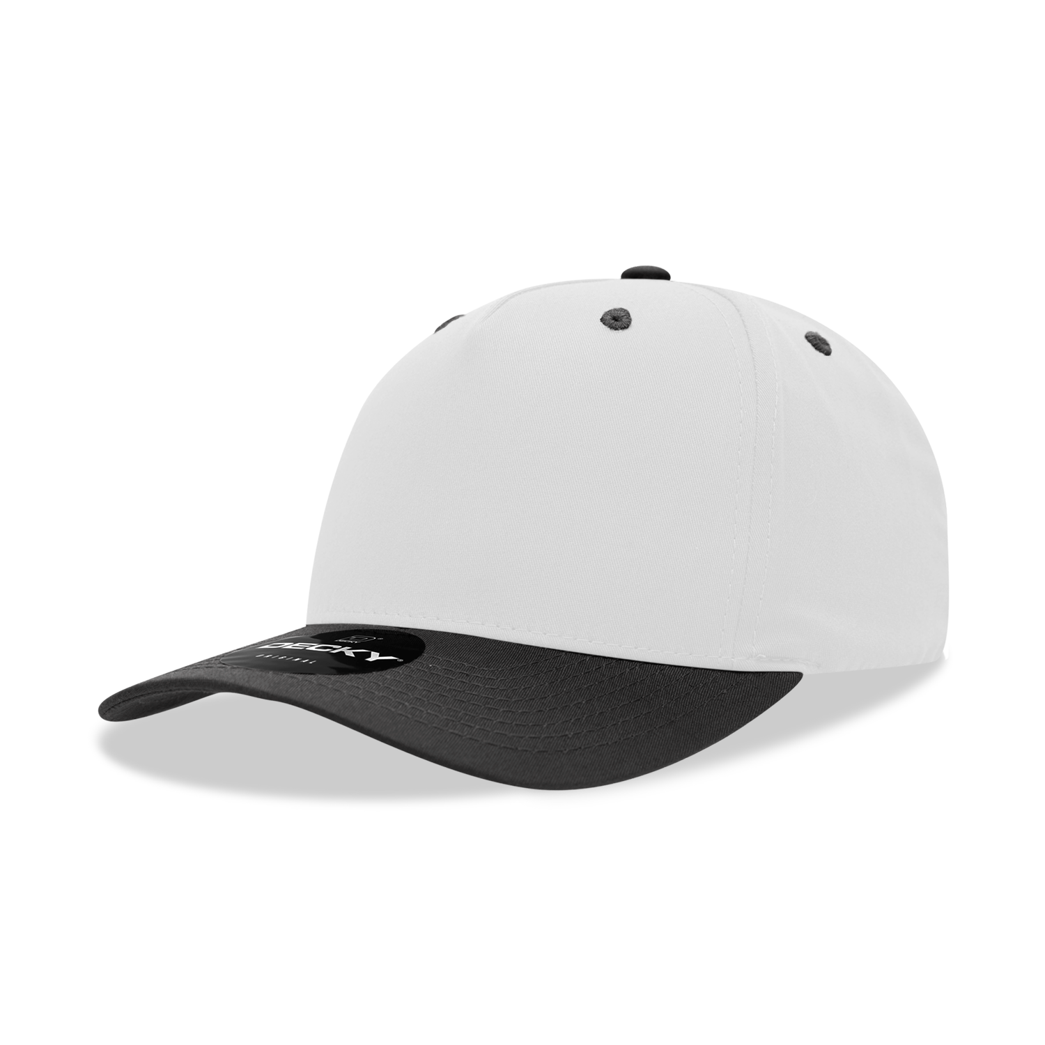 Decky 6024 Mid Profile Structured Hats 5 Panel Curved Bill Snapback Caps