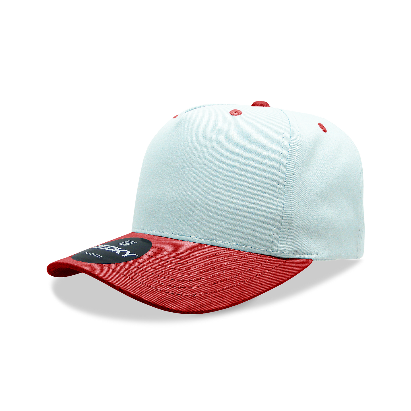Decky 6024 Mid Profile Structured Hats 5 Panel Curved Bill Snapback Caps