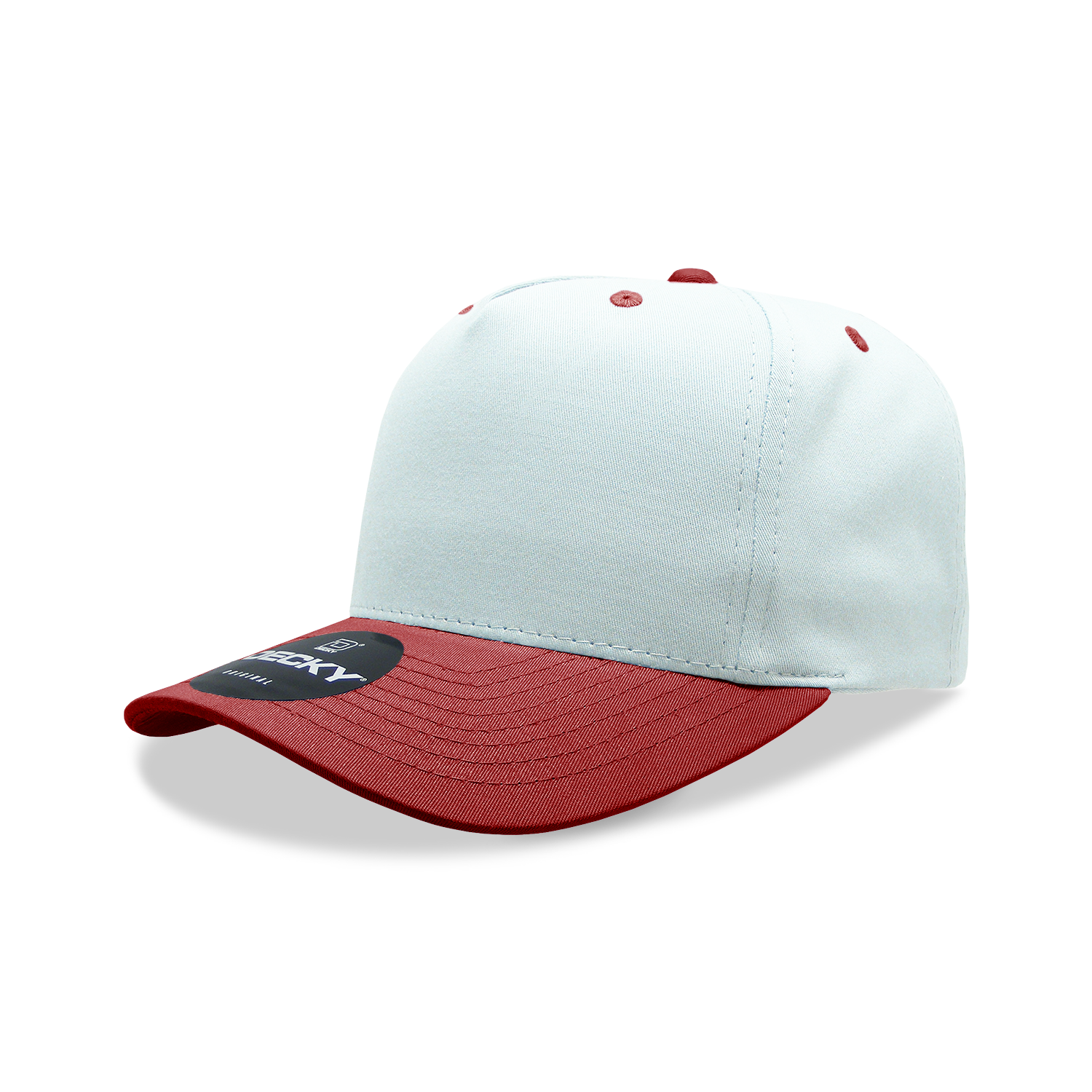 Decky 6024 Mid Profile Structured Hats 5 Panel Curved Bill Snapback Caps