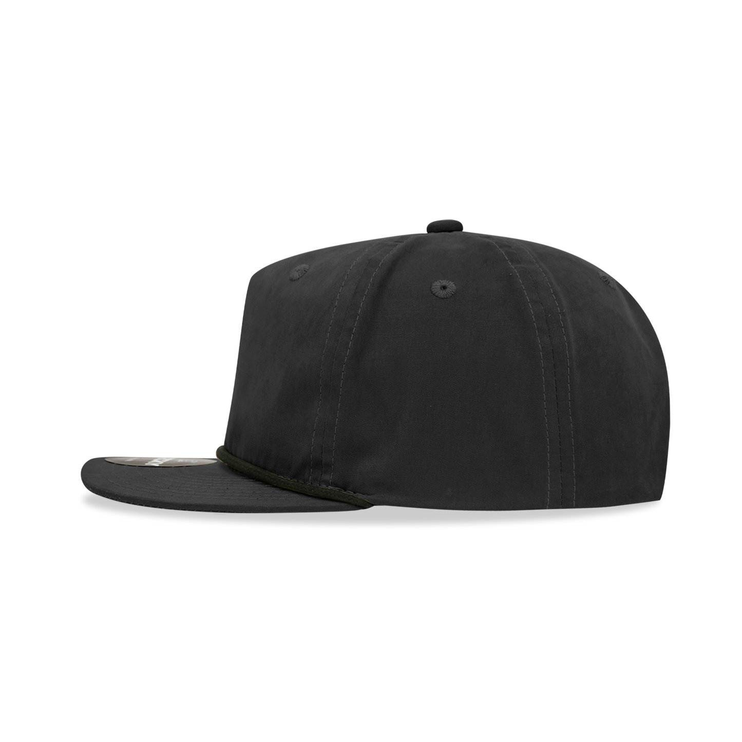 Decky 6032 - Classic Grandpa Rope Cap, 5 Panel Flat Bill Hat, Snapback