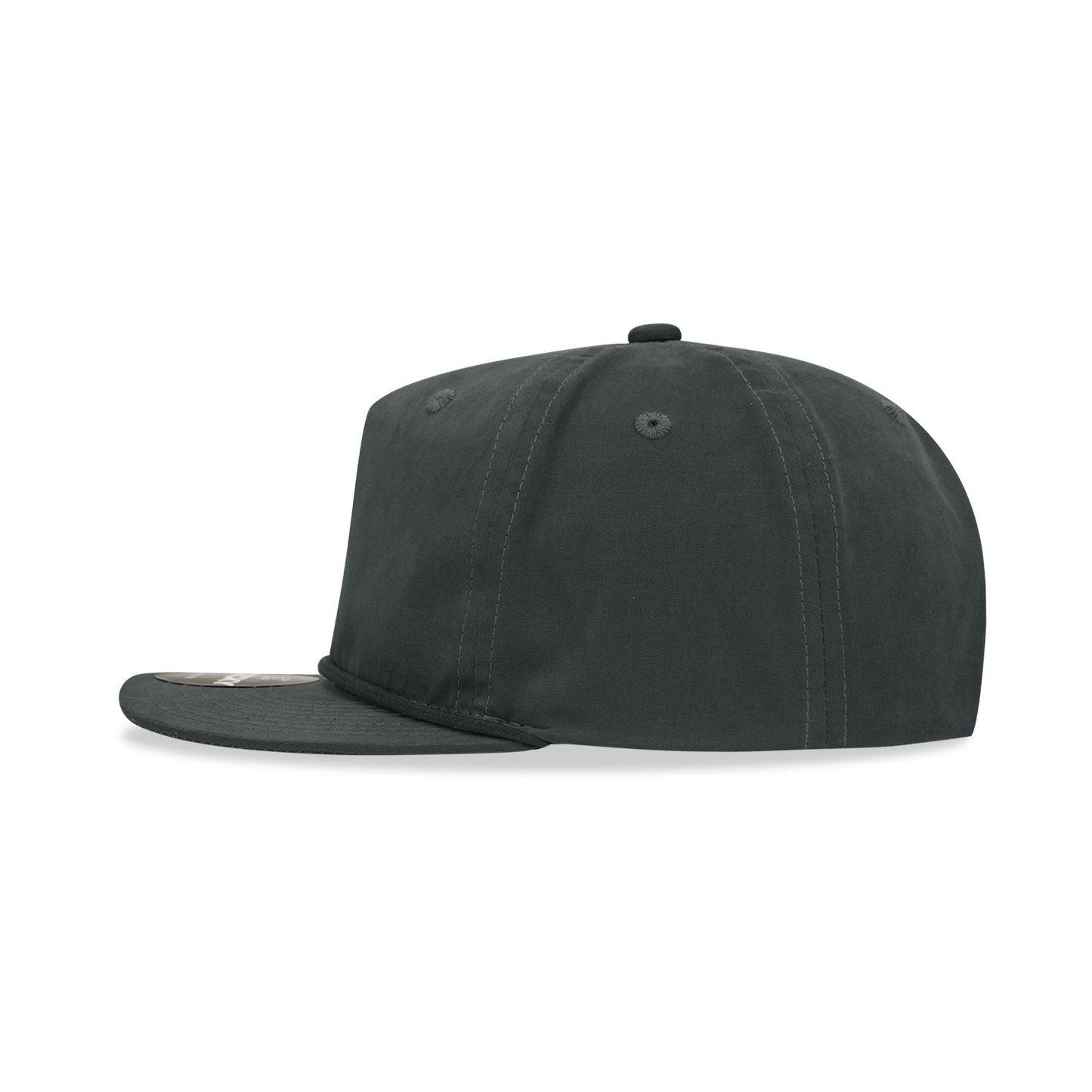Decky 6032 - Classic Grandpa Rope Cap, 5 Panel Flat Bill Hat, Snapback