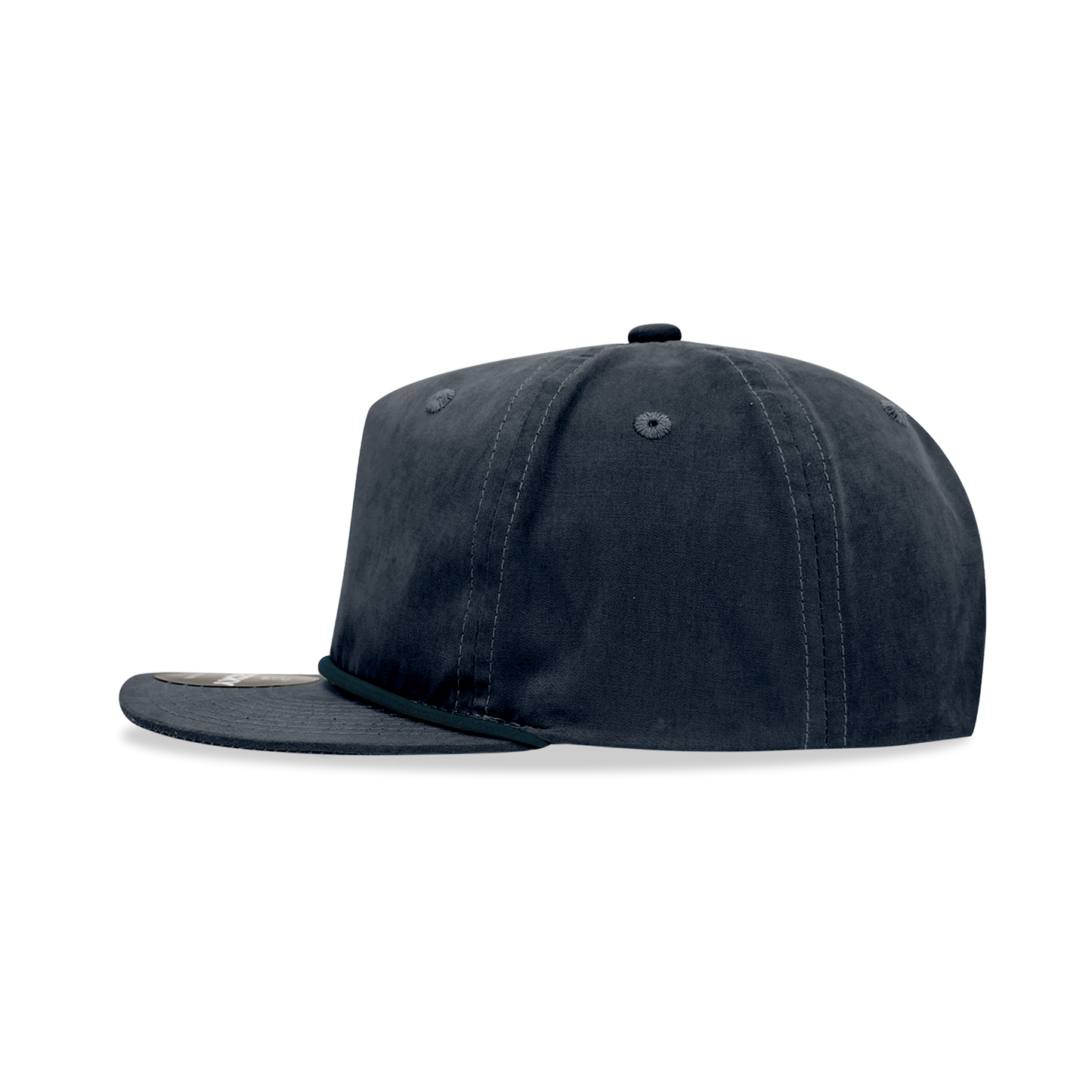 Decky 6032 - Classic Grandpa Rope Cap, 5 Panel Flat Bill Hat, Snapback