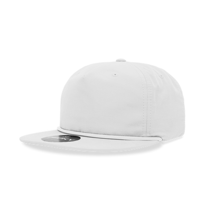 Decky 6032 - Classic Grandpa Rope Cap, 5 Panel Flat Bill Hat, Snapback