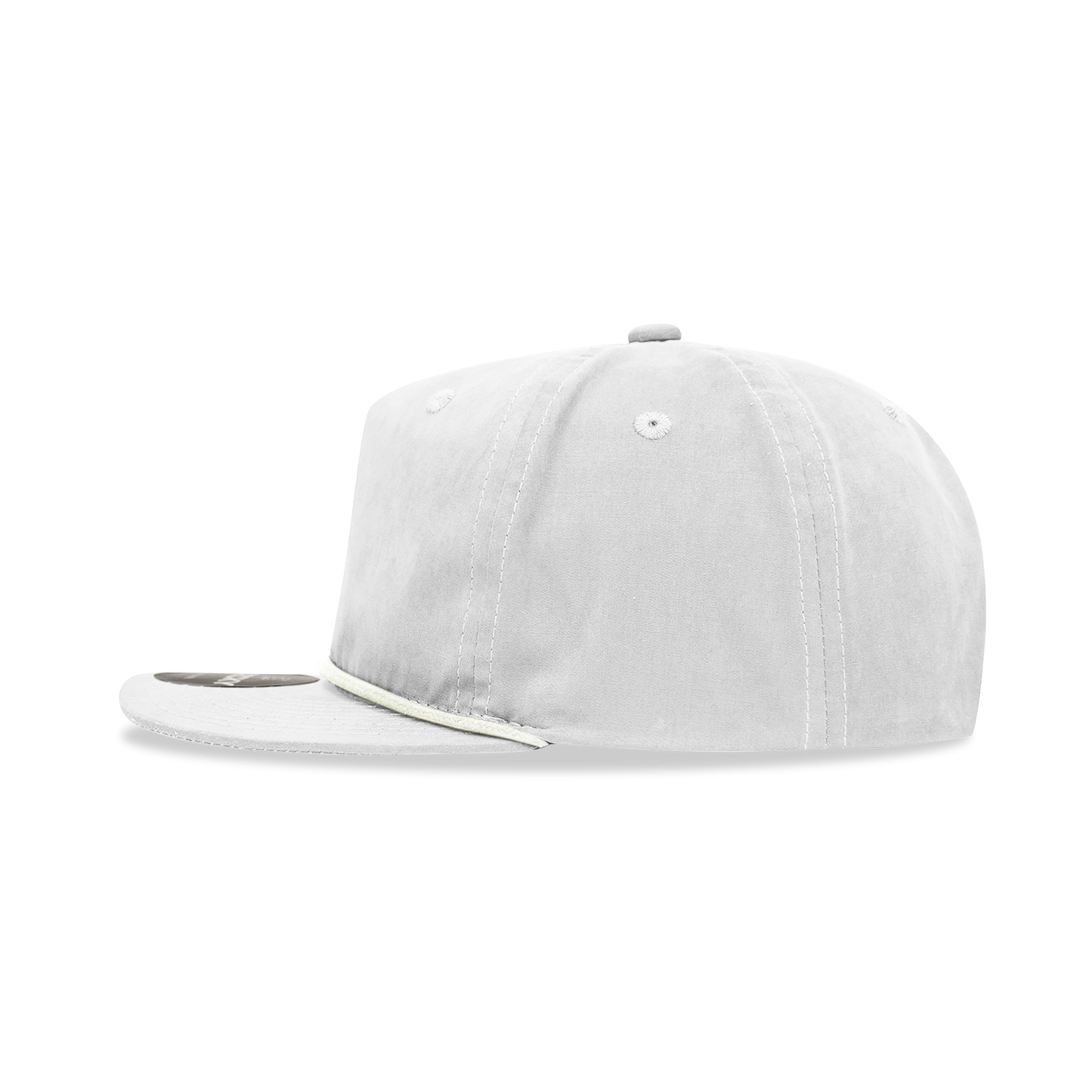Decky 6032 - Classic Grandpa Rope Cap, 5 Panel Flat Bill Hat, Snapback