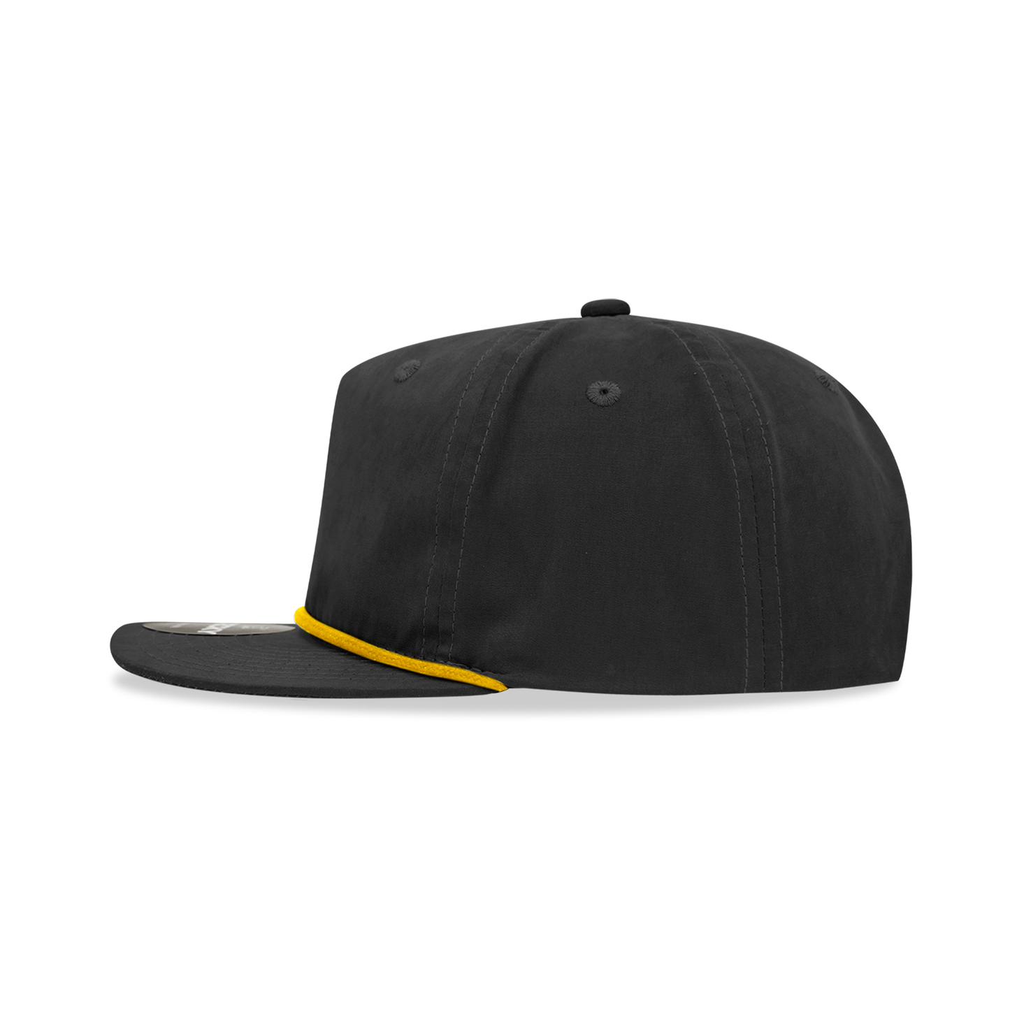 Decky 6032 - Classic Grandpa Rope Cap, 5 Panel Flat Bill Hat, Snapback