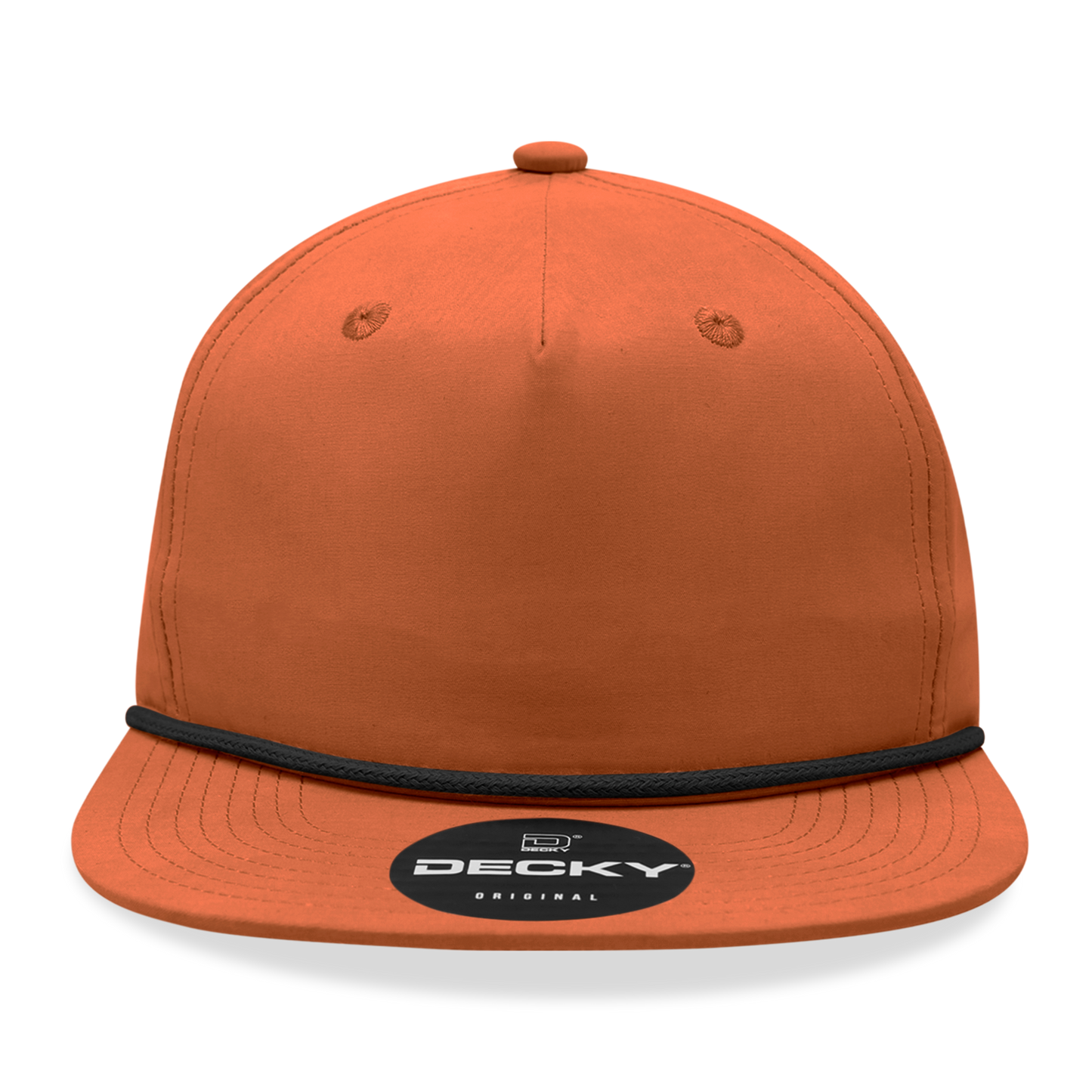 Decky 6032 - Classic Grandpa Rope Cap, 5 Panel Flat Bill Hat, Snapback
