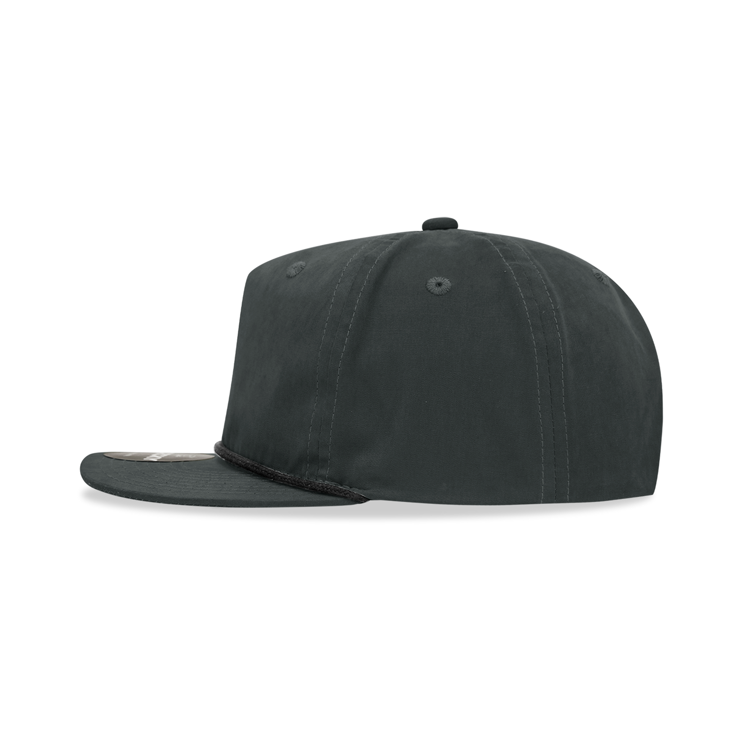 Decky 6032 - Classic Grandpa Rope Cap, 5 Panel Flat Bill Hat, Snapback