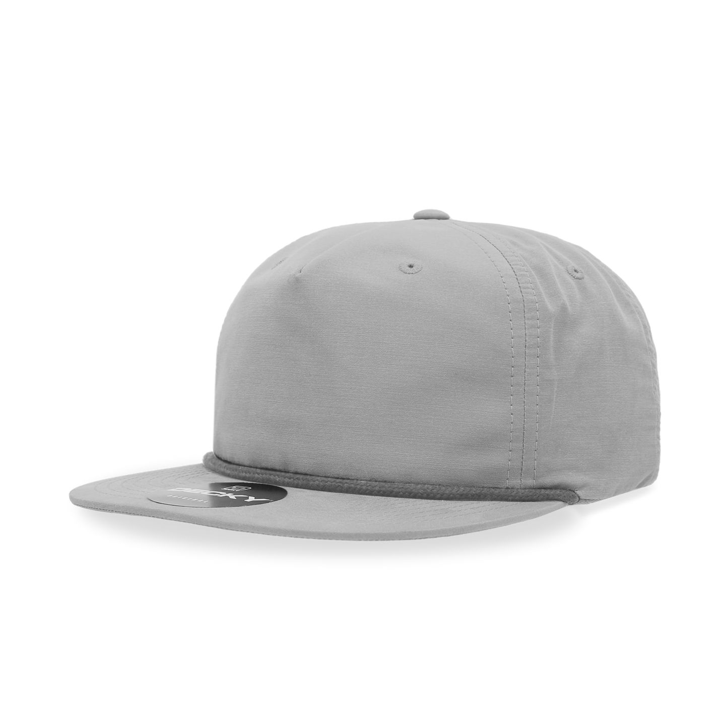 Decky 6032 - Classic Grandpa Rope Cap, 5 Panel Flat Bill Hat, Snapback