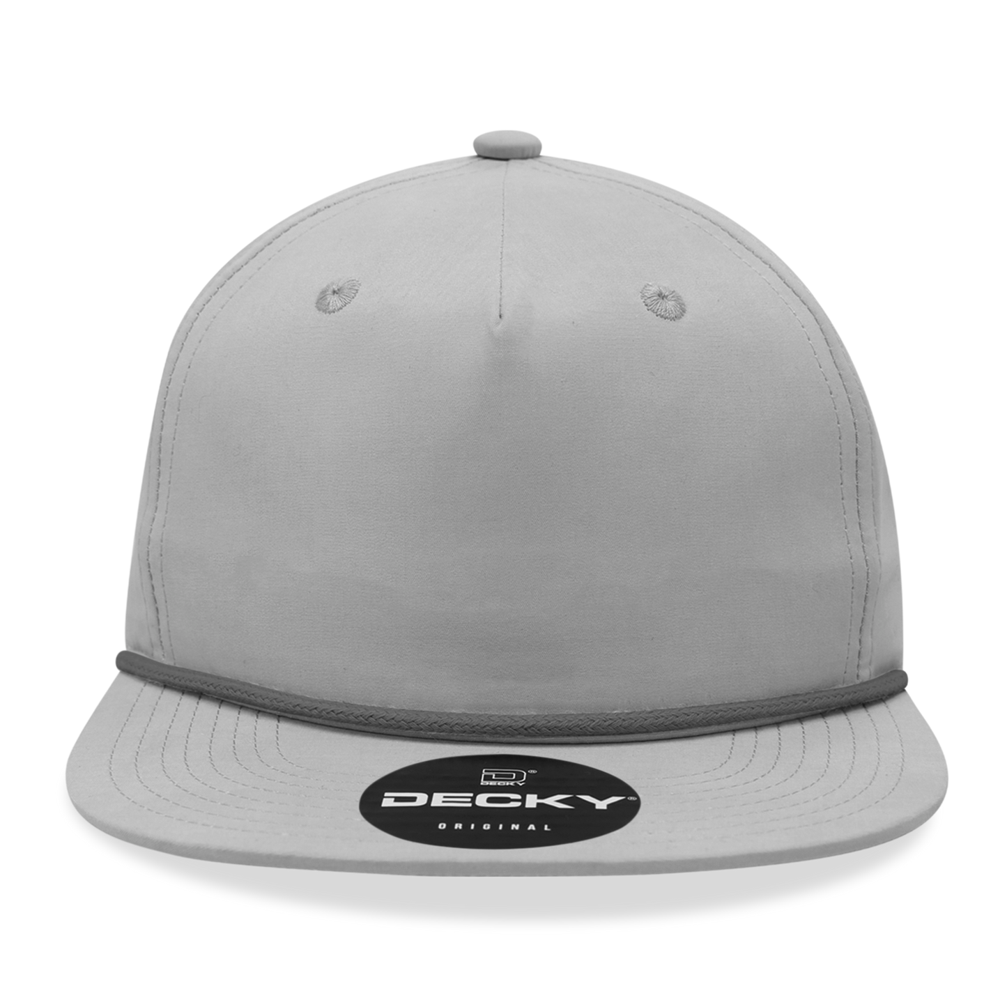 Decky 6032 - Classic Grandpa Rope Cap, 5 Panel Flat Bill Hat, Snapback
