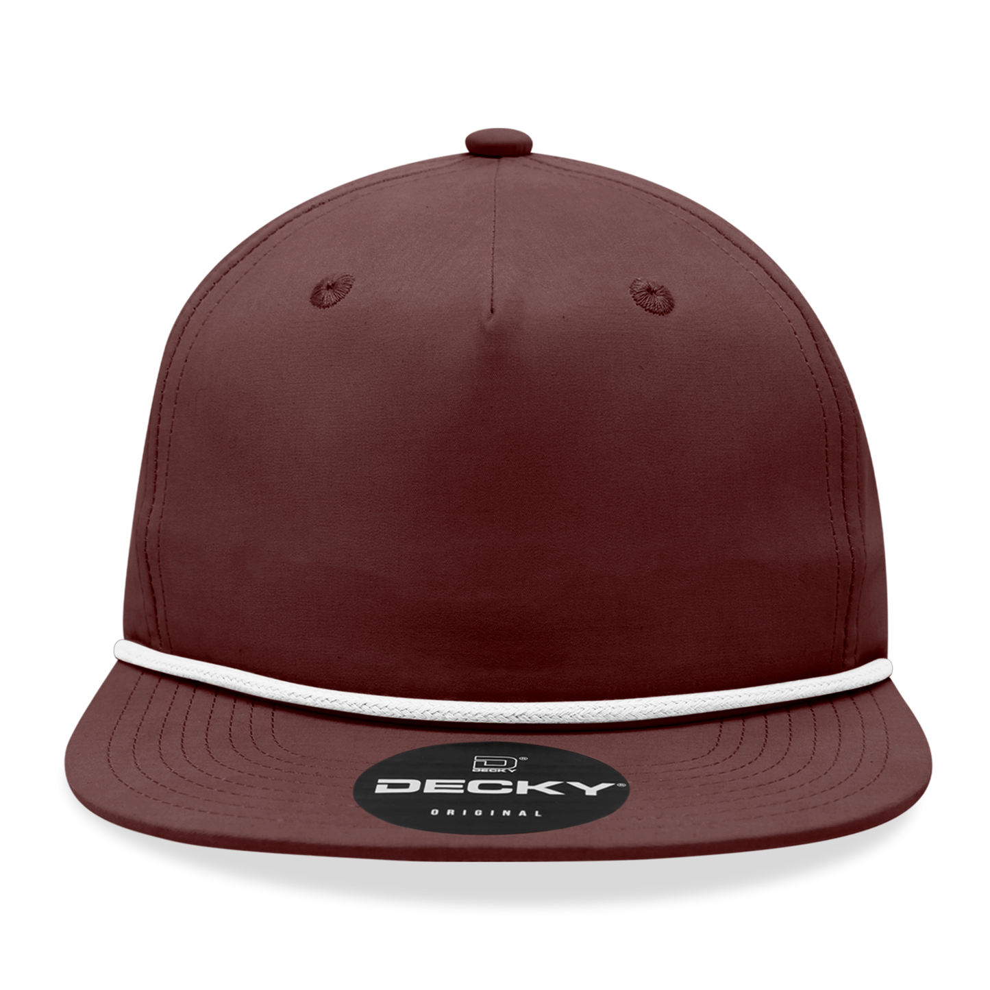 Decky 6032 - Classic Grandpa Rope Cap, 5 Panel Flat Bill Hat, Snapback